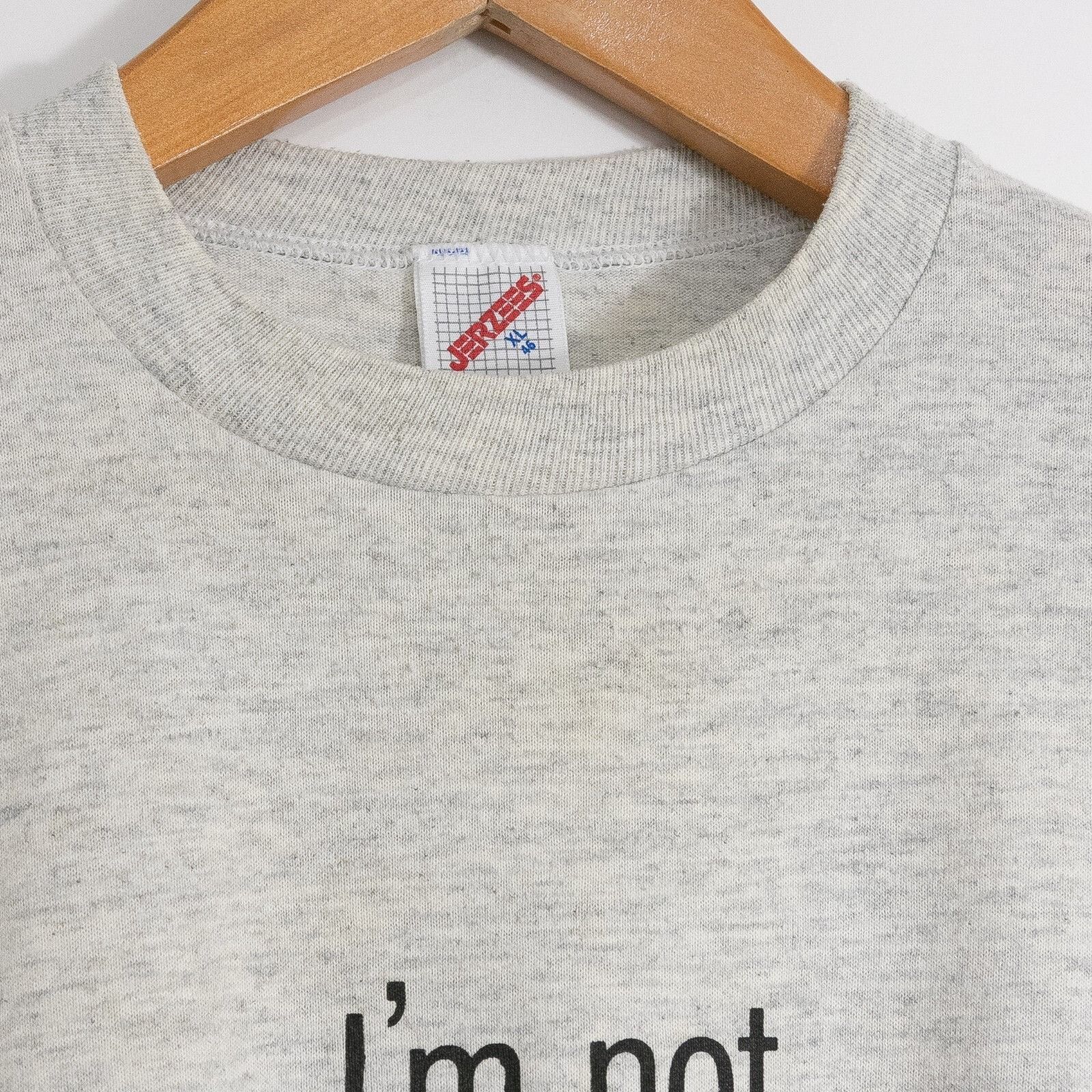 Vintage Vintage 90s Funny Old Age Tee XL - Distressed Single Stitch Size US XL / EU 56 / 4 - 5 Thumbnail