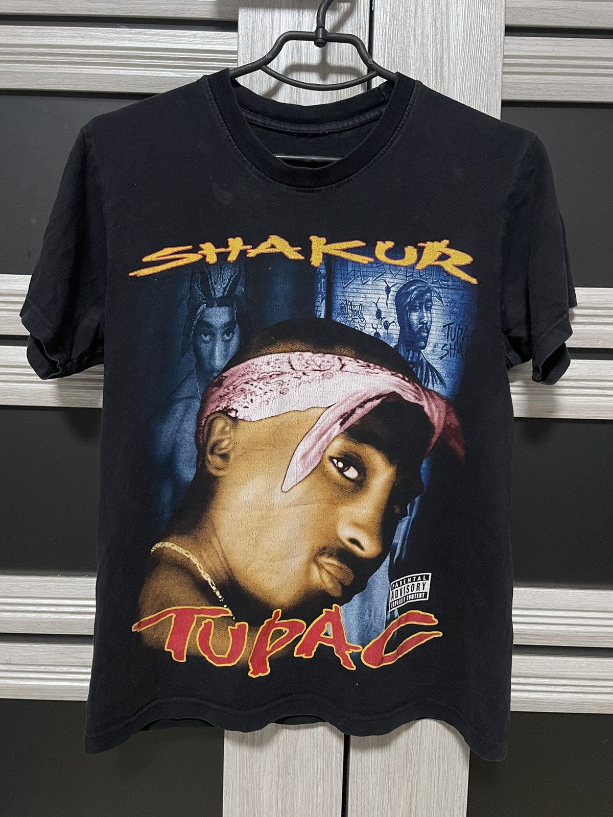 Band Tees × Rap Tees × Vintage Vintage 90s Tupac Shakur T Shirt Rap Tee Size US S / EU 44-46 / 1 - 1 Thumbnail