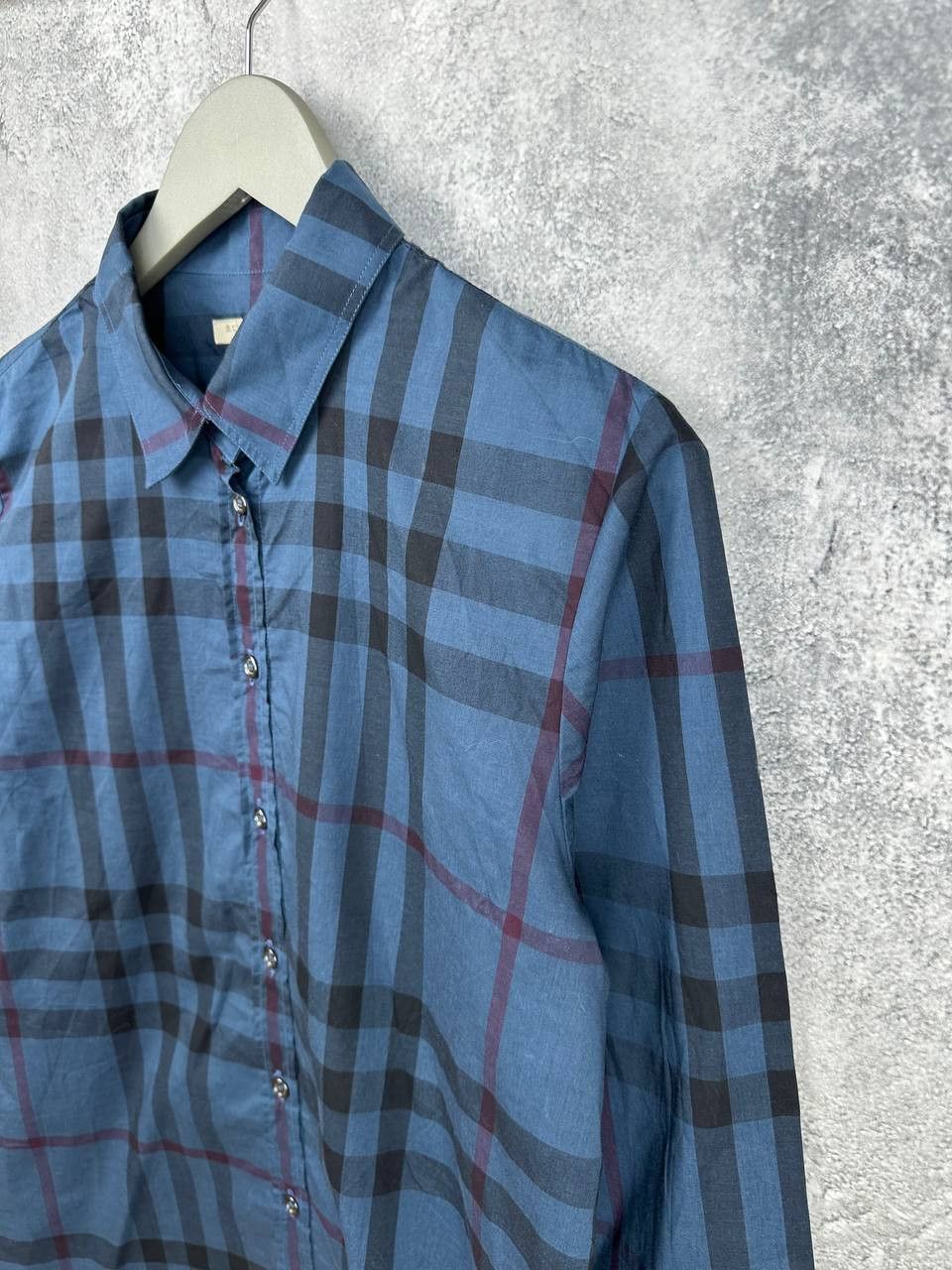 Burberry Burberry Brit Blue Check Plaid Cotton Shirt Button Up LS Size US L / EU 52-54 / 3 - 5 Thumbnail