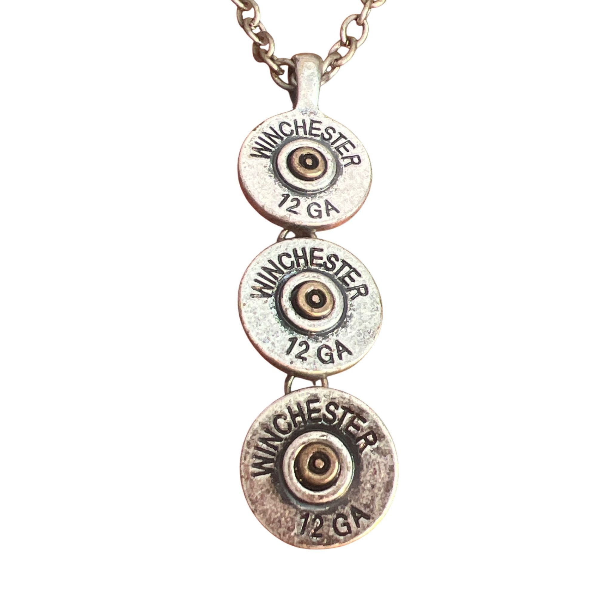 Winchester Winchester 12 GA Bullet Pendant Necklace Articulated Silver Size ONE SIZE - 2 Thumbnail