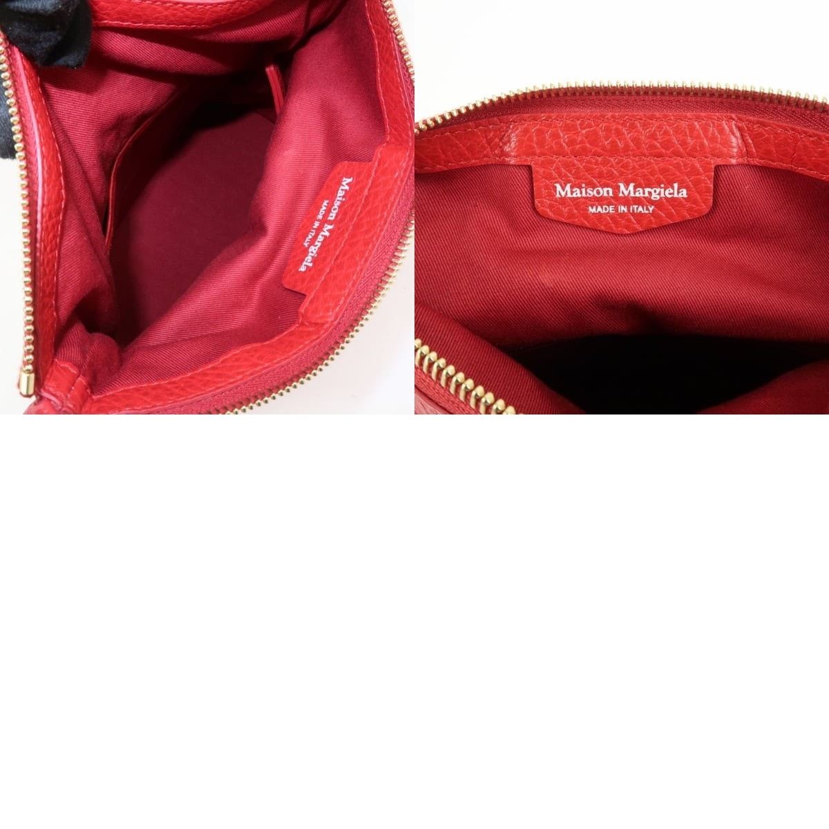Maison Margiela Maison Margiela 5AC Mini Grained Calfskin Satchel Red Size ONE SIZE - 8 Thumbnail