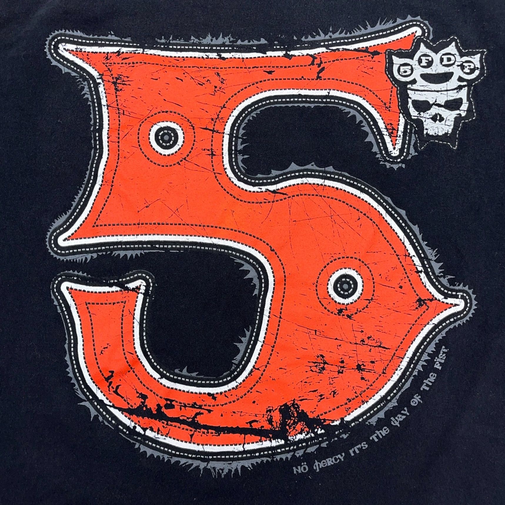 AAA VINTAGE 5 FINGER DEATH PUNCH SHIRT Men XL Black Tee Tour Band Pit Crew Mercy Y2K Size US XL / EU 56 / 4 - 4 Thumbnail