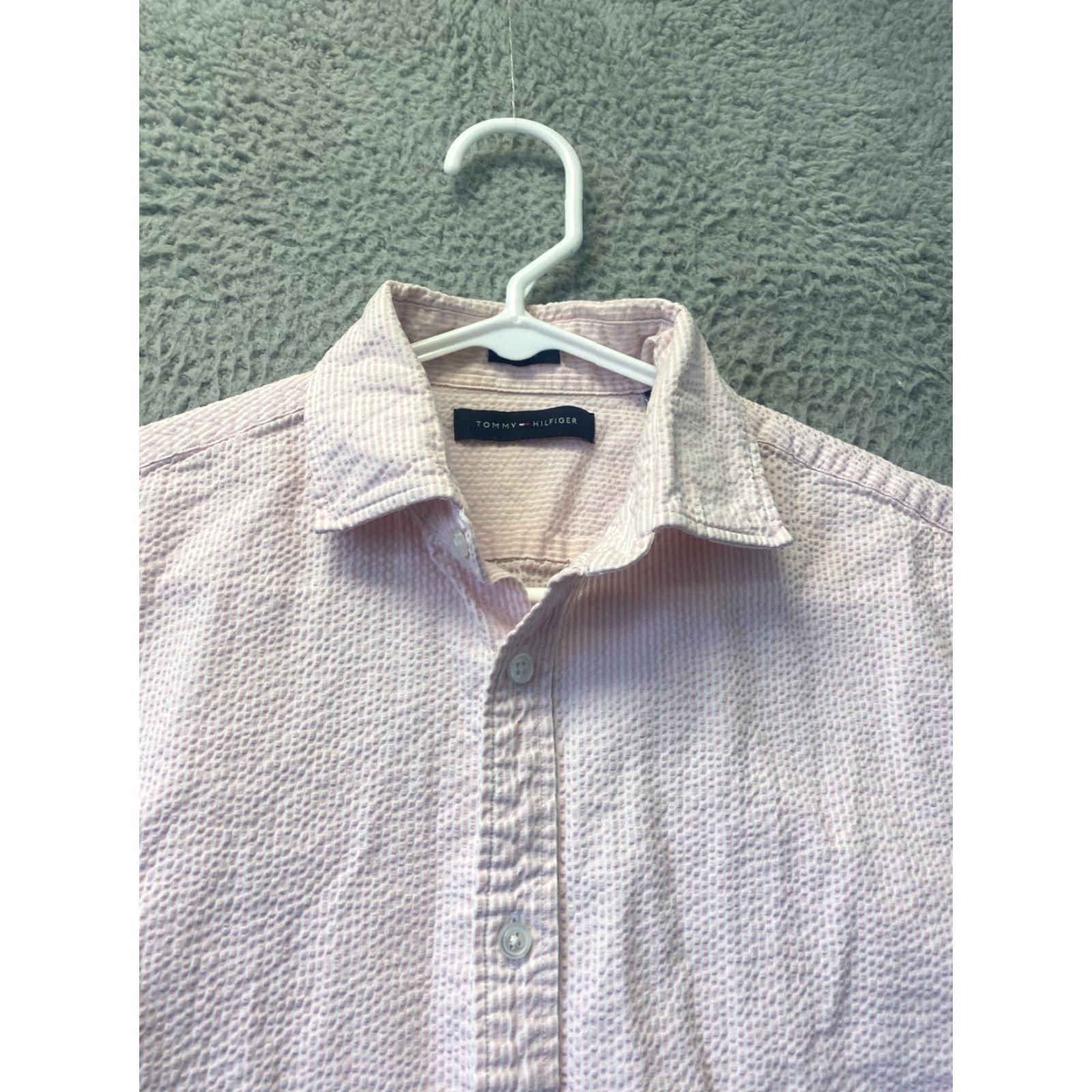 Tommy Hilfiger VINTAGE Tommy Hilfiger Shirt Mens 15 32/33 Pink Long Sleeve Casual 90s Classic Button-Up Regular Mens Shirt Size US M / EU 48-50 / 2 - 3 Thumbnail