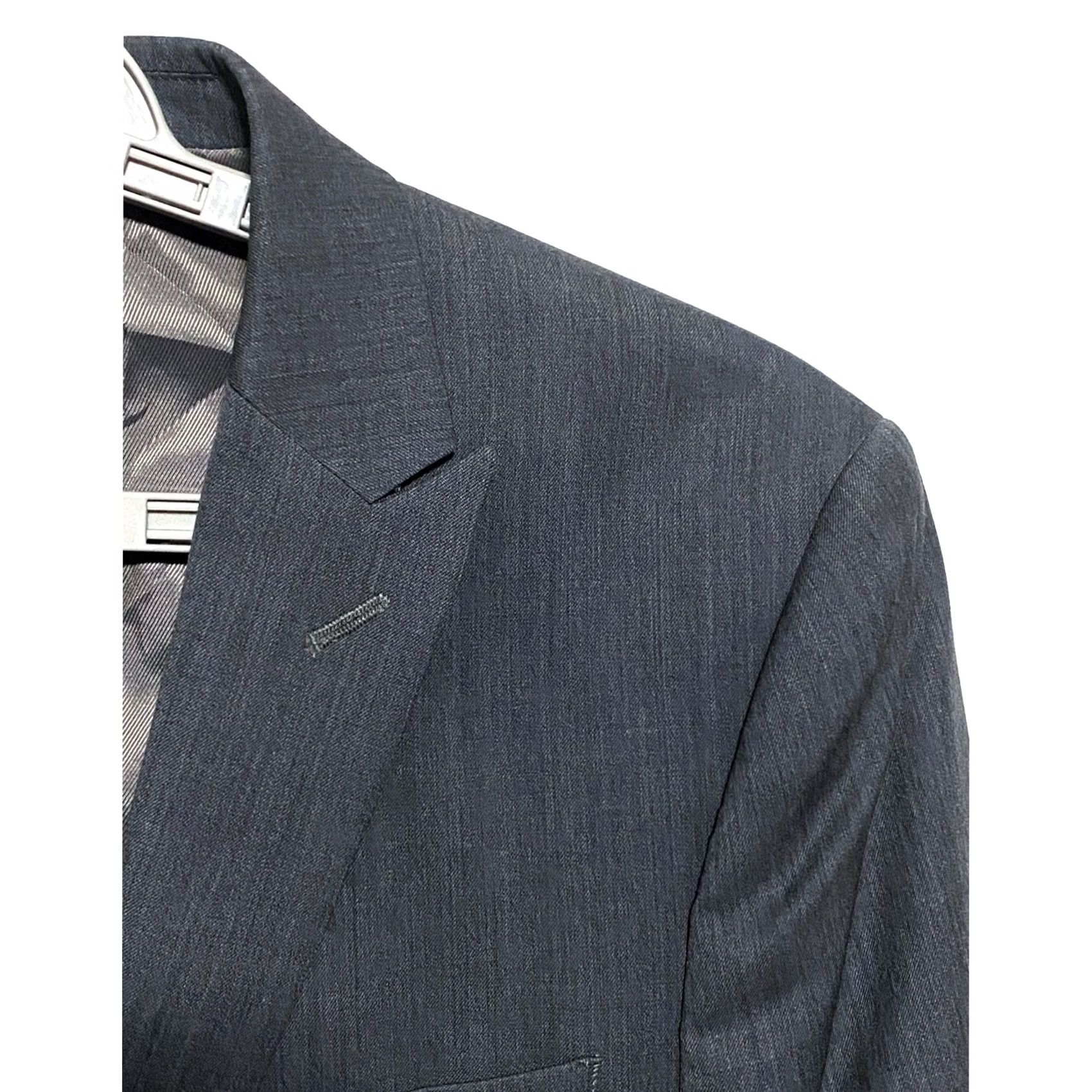 Egara Egara Wool Suit Jacket Mens 40S Slim Fit 2 Button Blazer Business Professional Size 40R - 4 Thumbnail