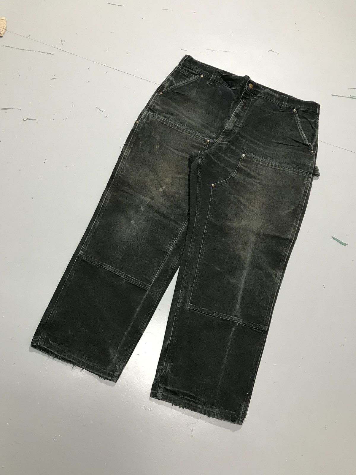 Carhartt Vintage carhartt B01 BLK double knee repaired denim Size US 42 / EU 58 - 3 Thumbnail