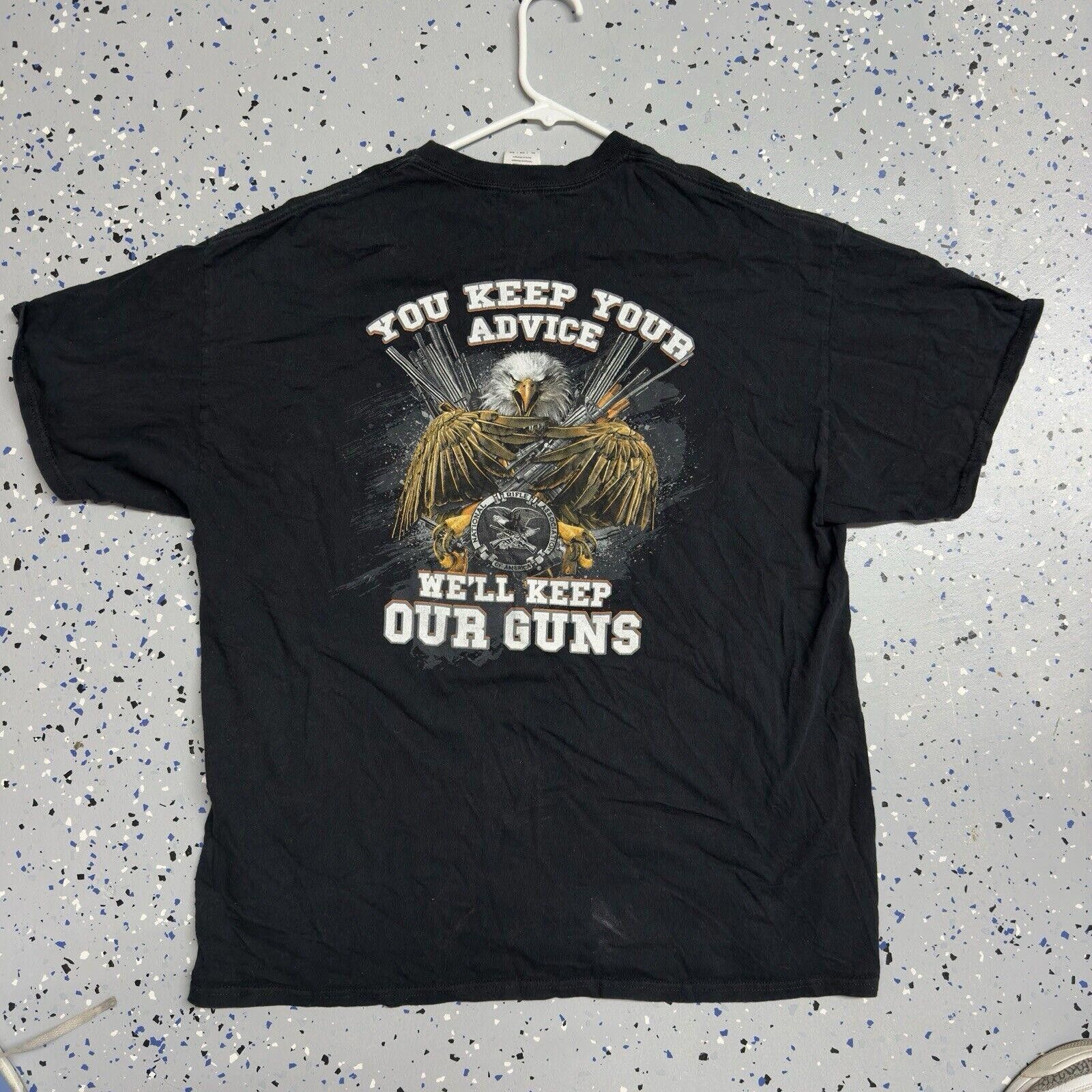 Designer NRA Graphic T Shirt Pro Gun 2nd Amendment Keep Our Guns Size US XL / EU 56 / 4 - 3 Thumbnail