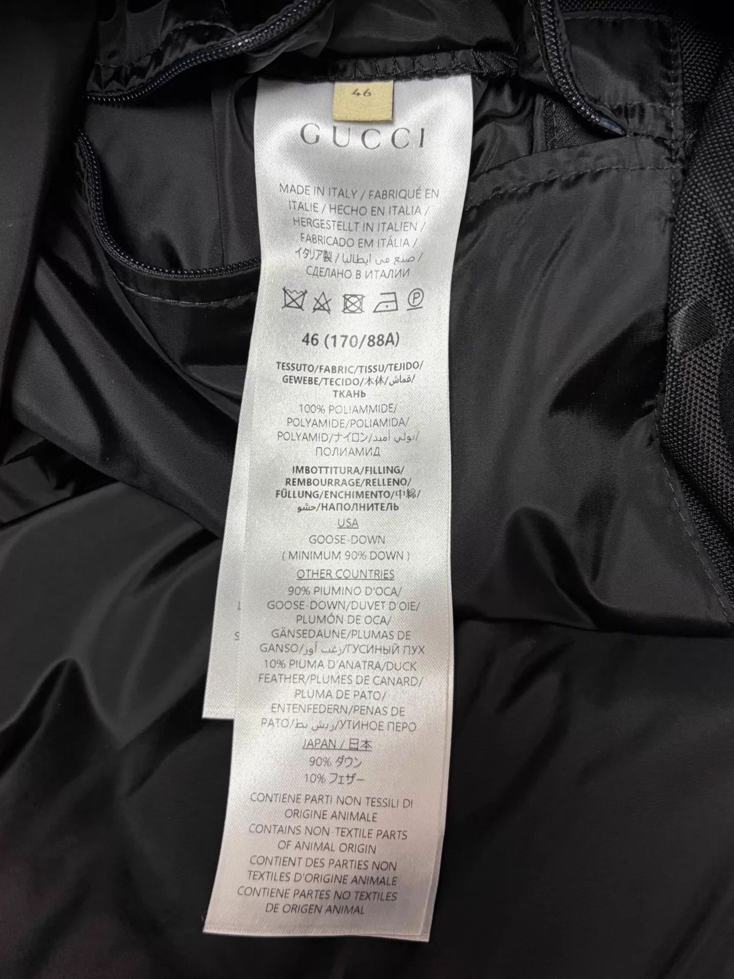 Gucci Gucci 46 black GGallover print hooded down jacket Size US S / EU 44-46 / 1 - 4 Thumbnail