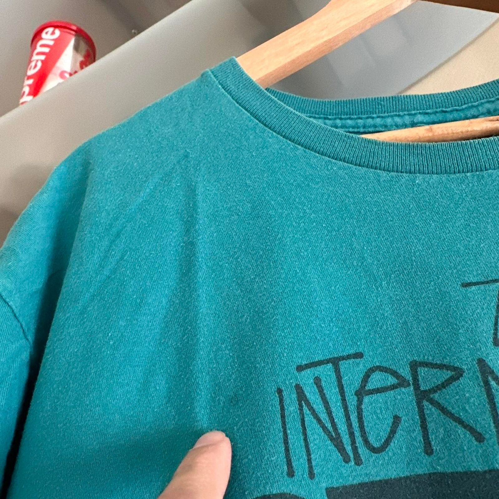Stussy × Vintage Vintage Y2K Stussy International Crew Shirt Size US L / EU 52-54 / 3 - 3 Thumbnail