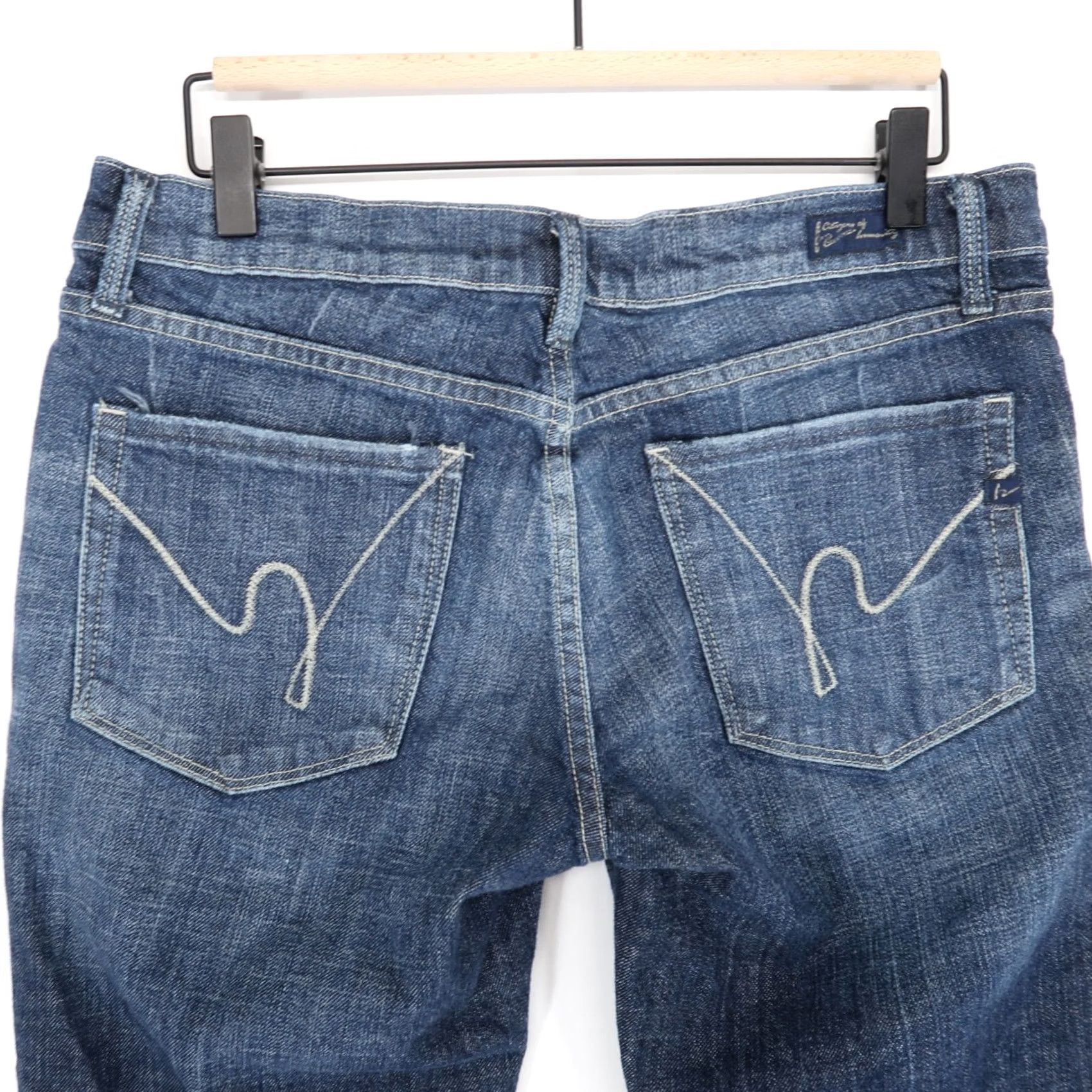 Citizens Of Humanity Citizens of Humanity Jeans Womens 30 Blue Low Bootcut Stretch Denim 5-Pocket Logo Rise Low Rise Casual Vintage: No Mens Womens Size 30" / US 8 / IT 44 - 4 Thumbnail