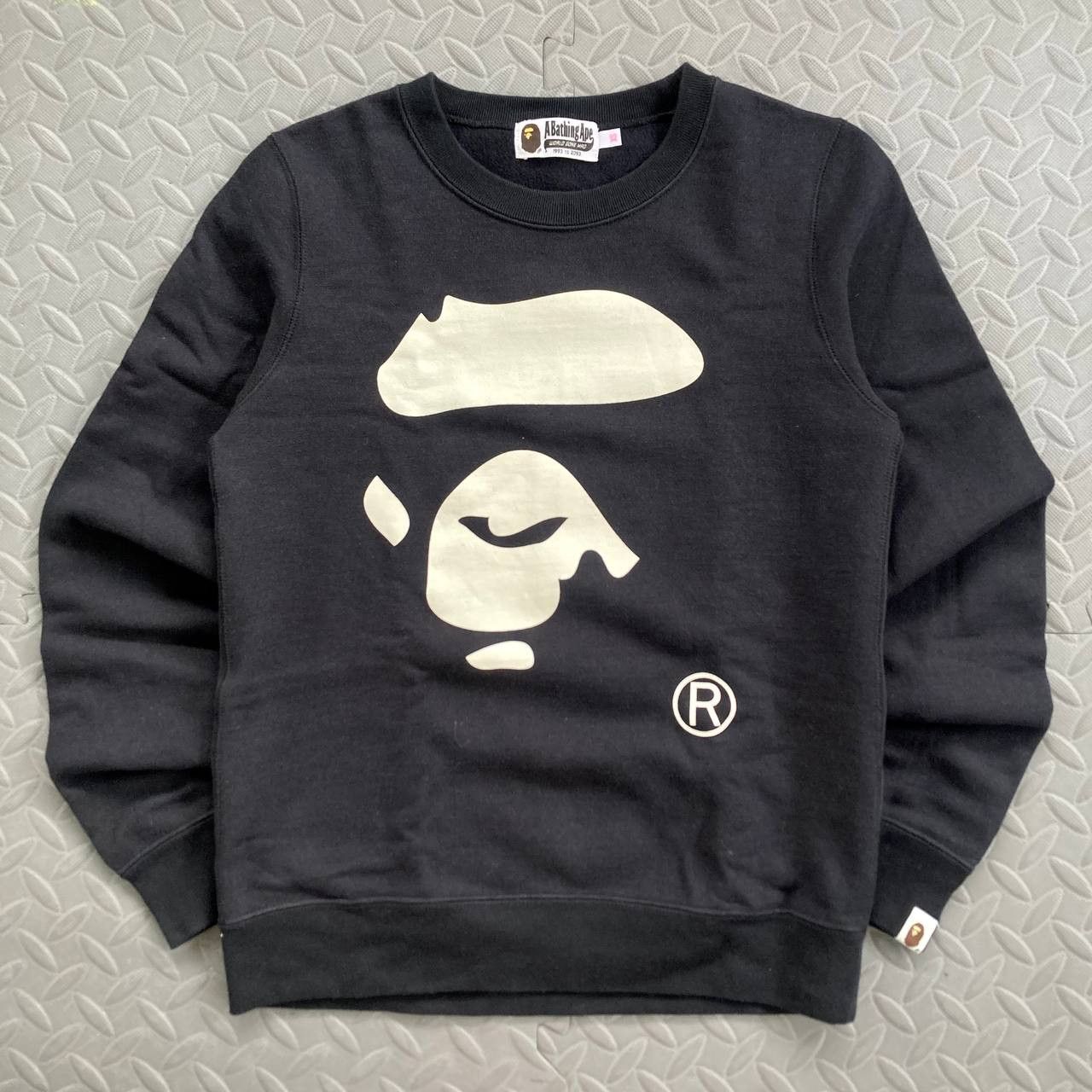 Bape Ape Face Graphic Pullover Sweatshirt Size XS / US 0-2 / IT 36-38 - 1 Thumbnail