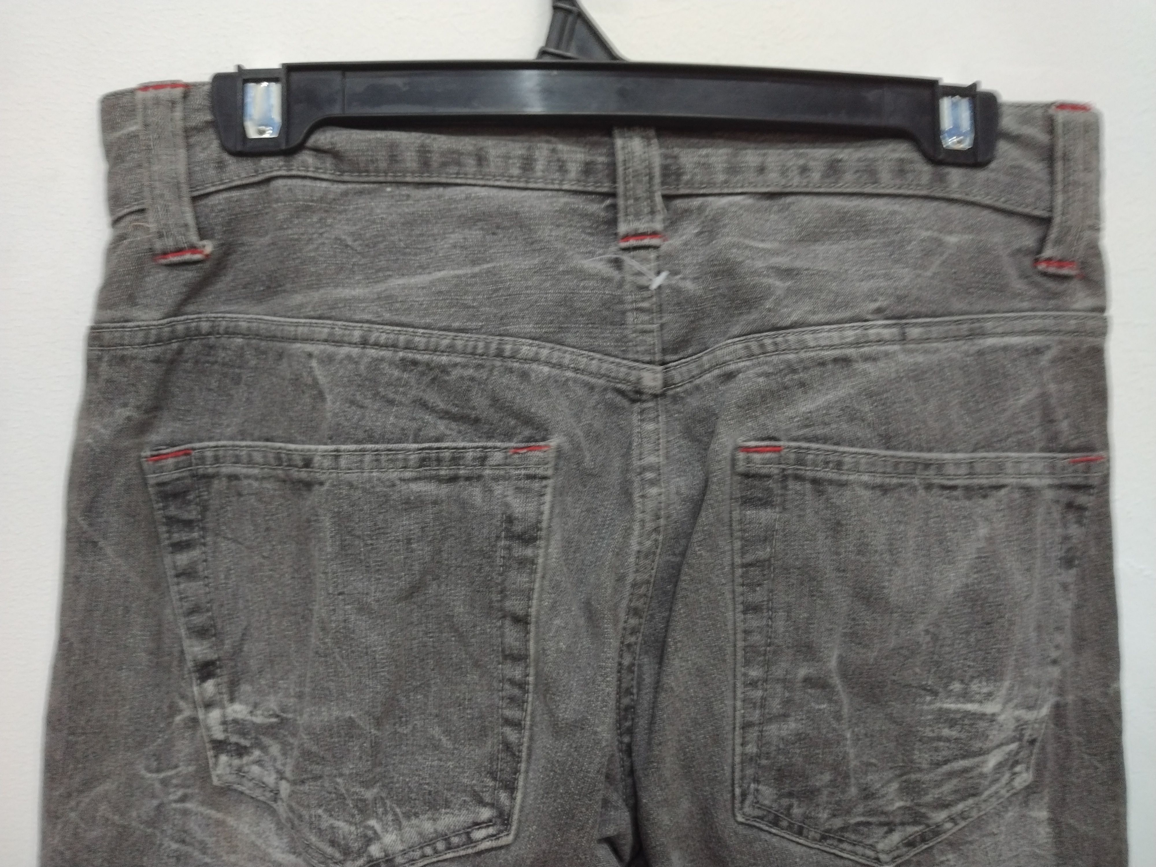 If Six Was Nine 💥Sunfaded lightning character cross design script Jeans Size 30" / US 8 / IT 44 - 13 Thumbnail