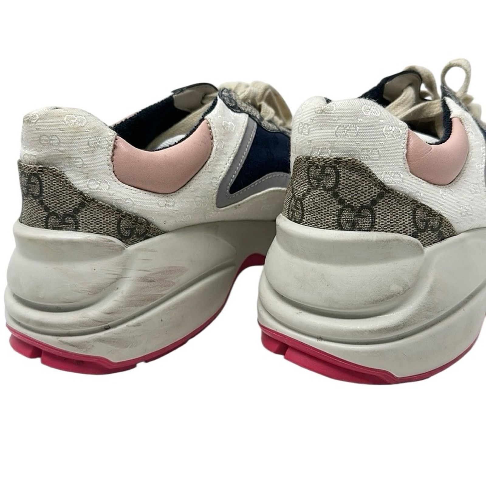 Gucci Gucci Rhyton GG Canvas Monogram Low Top Sneakers Size 38.5 Size US 8.5 / IT 38.5 - 8 Thumbnail
