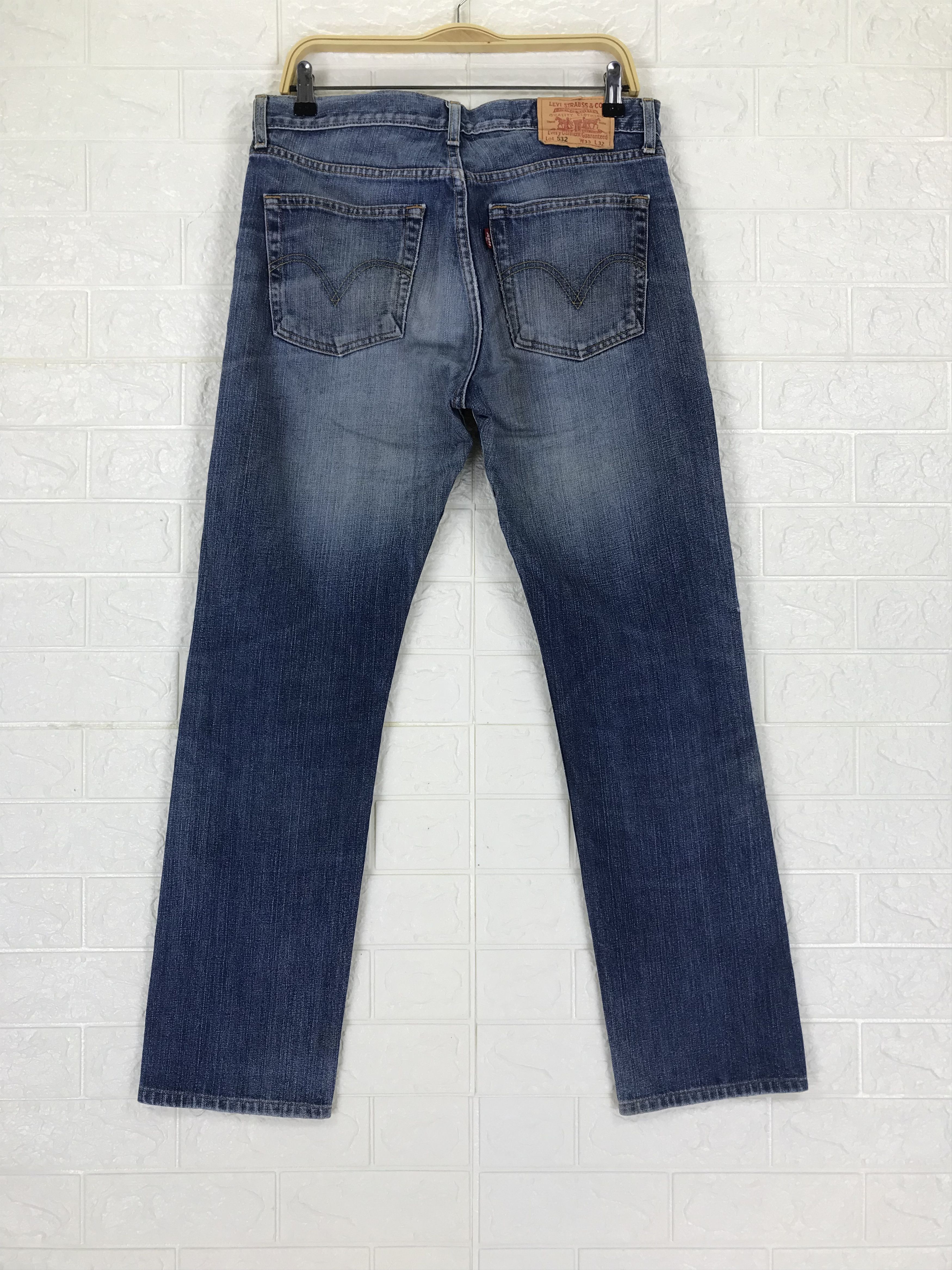 Levi's Vintage Levi's 532 Blue Washed Jeans Distressed Denim Size US 33 - 5 Thumbnail