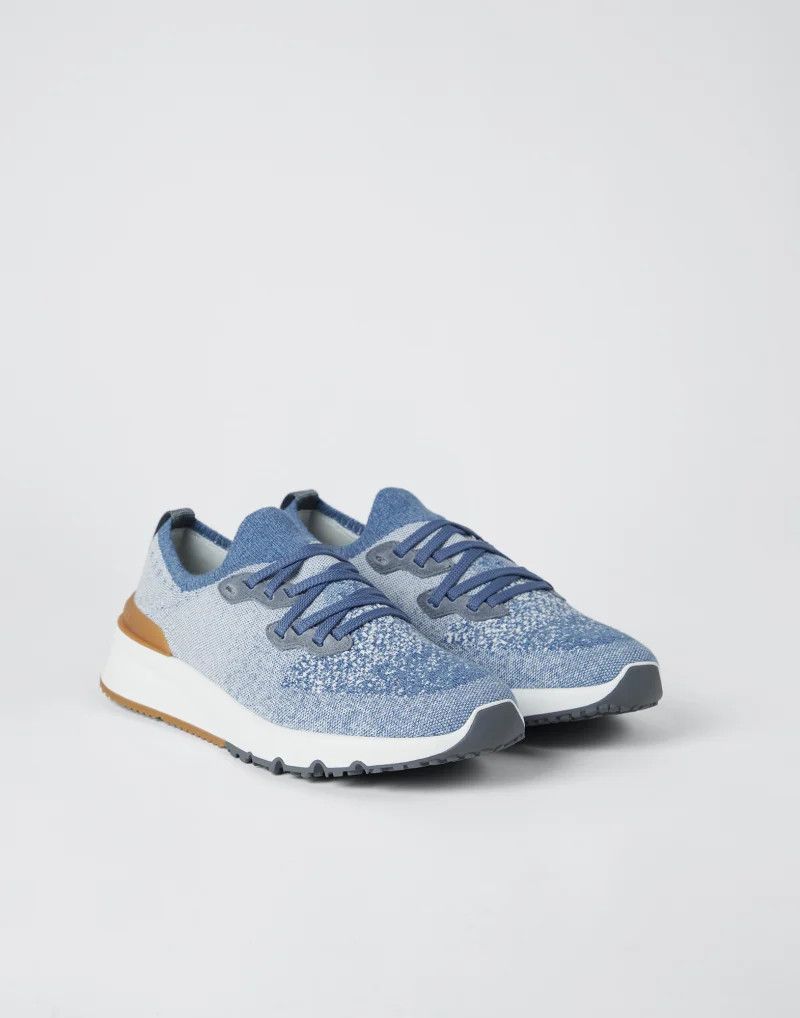 image of Brunello Cucinelli O1W1Db10424 Sneakers In Blue, Men's (Size 6)