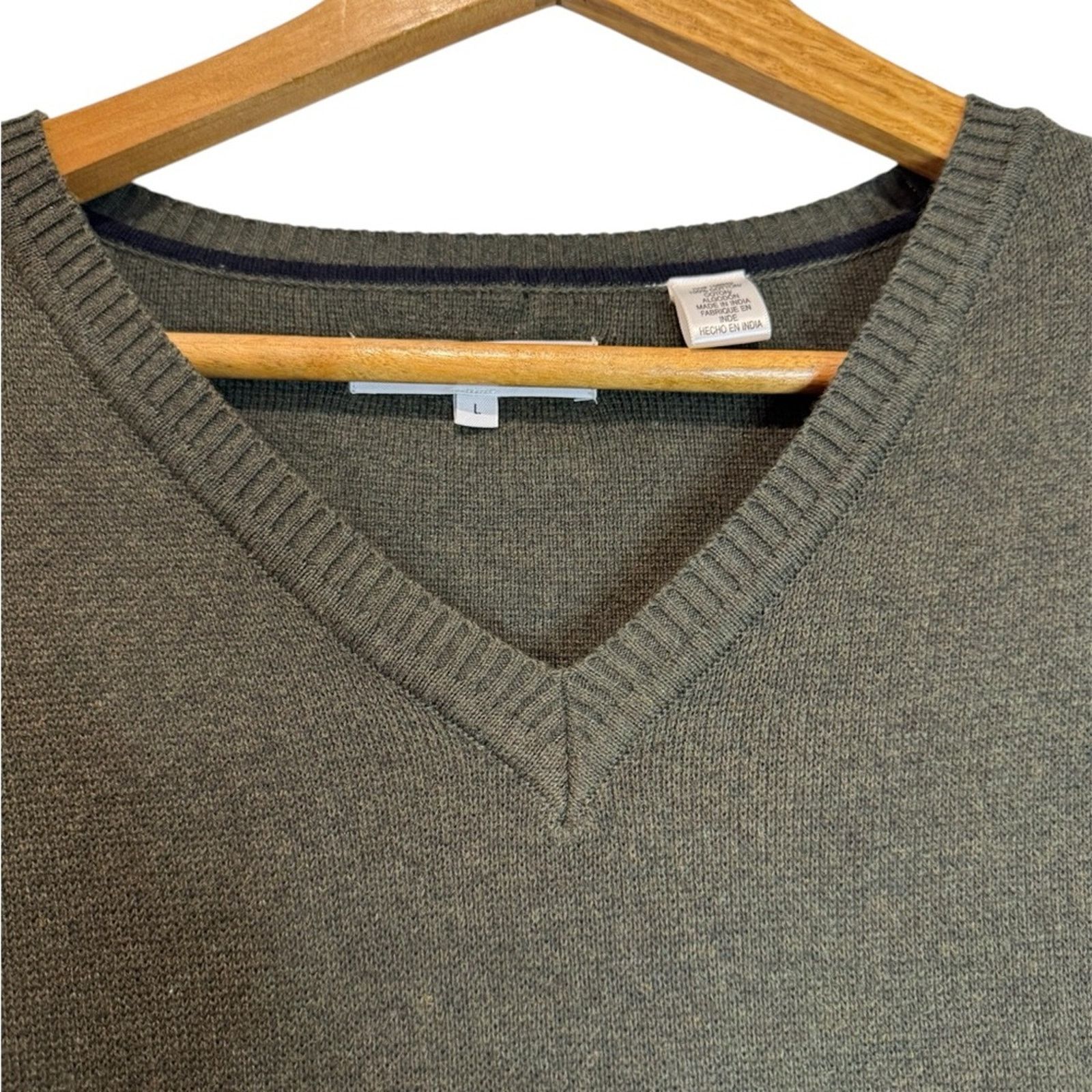 Alex Cannon Alex Cannon Men’s Cotton Olive Long Sleeve Sweater Size L Size US L / EU 52-54 / 3 - 3 Thumbnail
