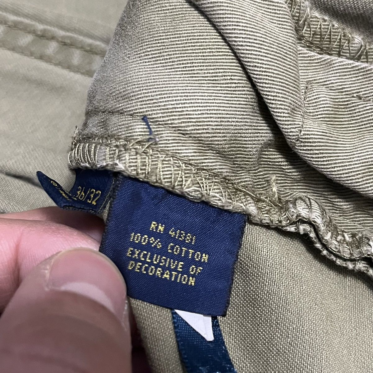 Polo Ralph Lauren × Vintage Vintage Polo Ralph Lauren Carpenter Pants Dark Sand 36x32 Size US 36 / EU 52 - 5 Thumbnail