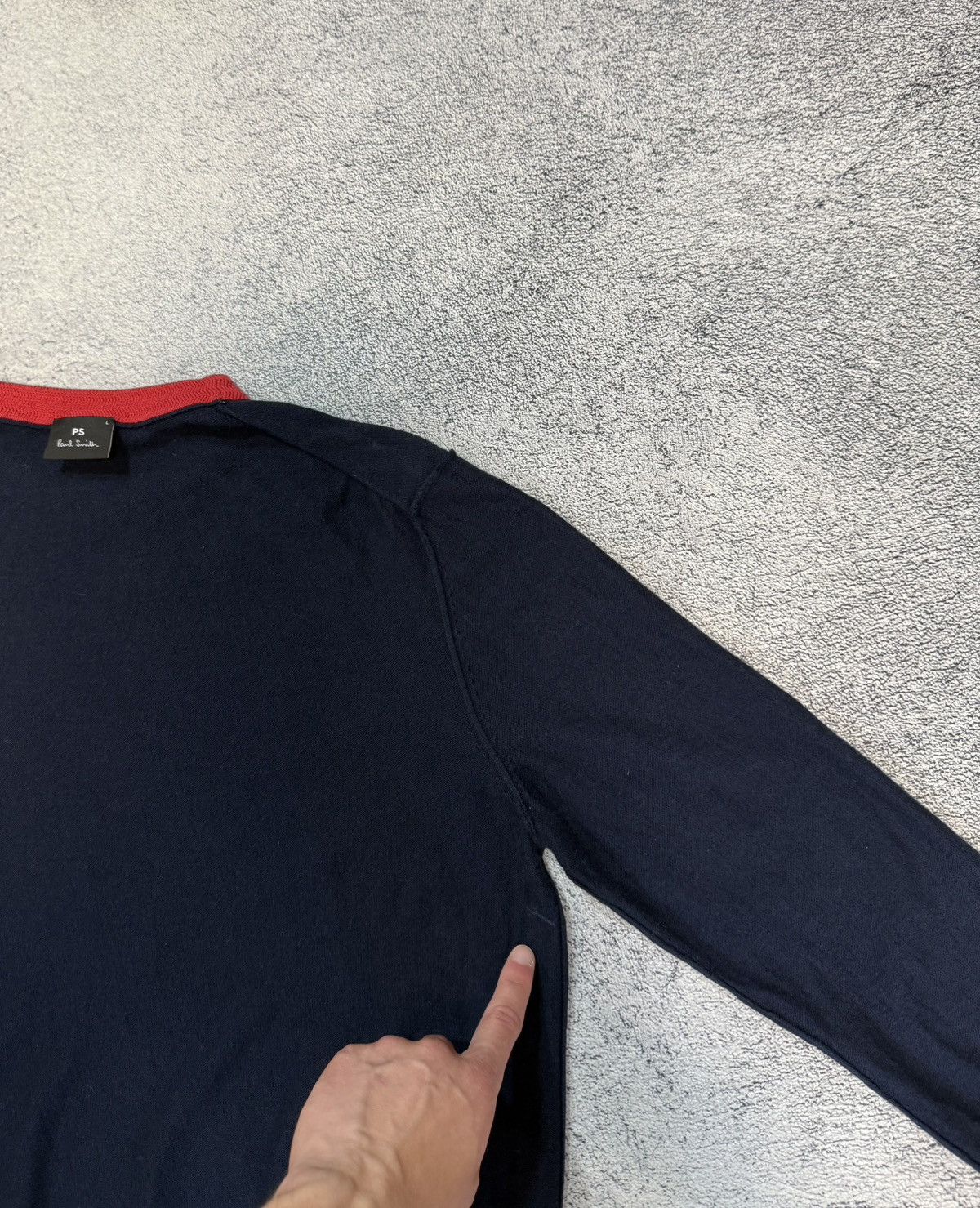 Paul Smith Paul Smith Sweater Mens L Navy Logo Crewneck Jumper Pullover Size US L / EU 52-54 / 3 - 11 Thumbnail