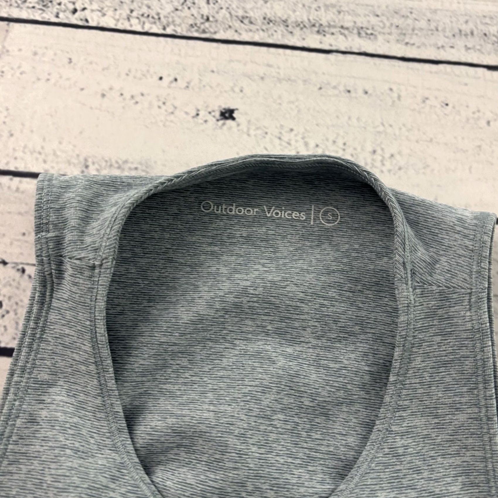 Outdoor Voices Outdoor Voices Sports Bra Women's Small Blue Gray Shirt Bra Womens S Blue Gray Sports Bra Size ONE SIZE - 2 Thumbnail