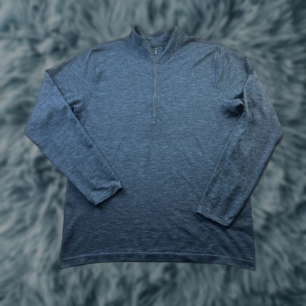 Lululemon Lululemon Sweater Mens Large Blue Half Zip Vent Tech Size US L / EU 52-54 / 3 - 1 Thumbnail