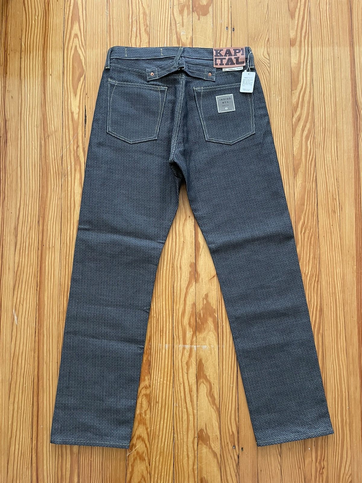 Kapital × Kapital Kountry Kapital Century Denim Pants Boro Sashiko Crash Gray Size US 34 / EU 50 - 2 Thumbnail