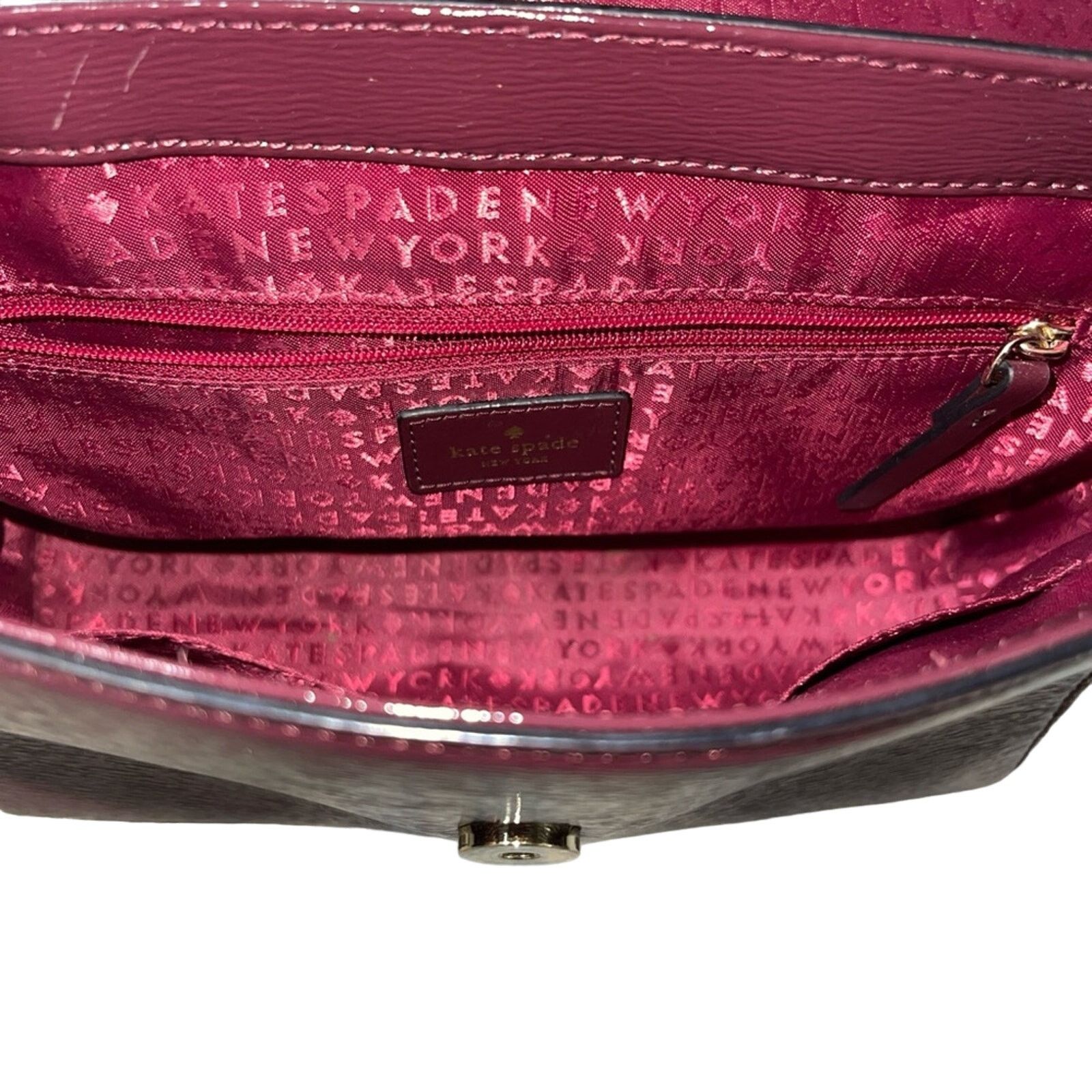Kate Spade Kate Spade Brynlee Bixby Place Wine Burgundy Crossbody Purse Size ONE SIZE - 7 Thumbnail