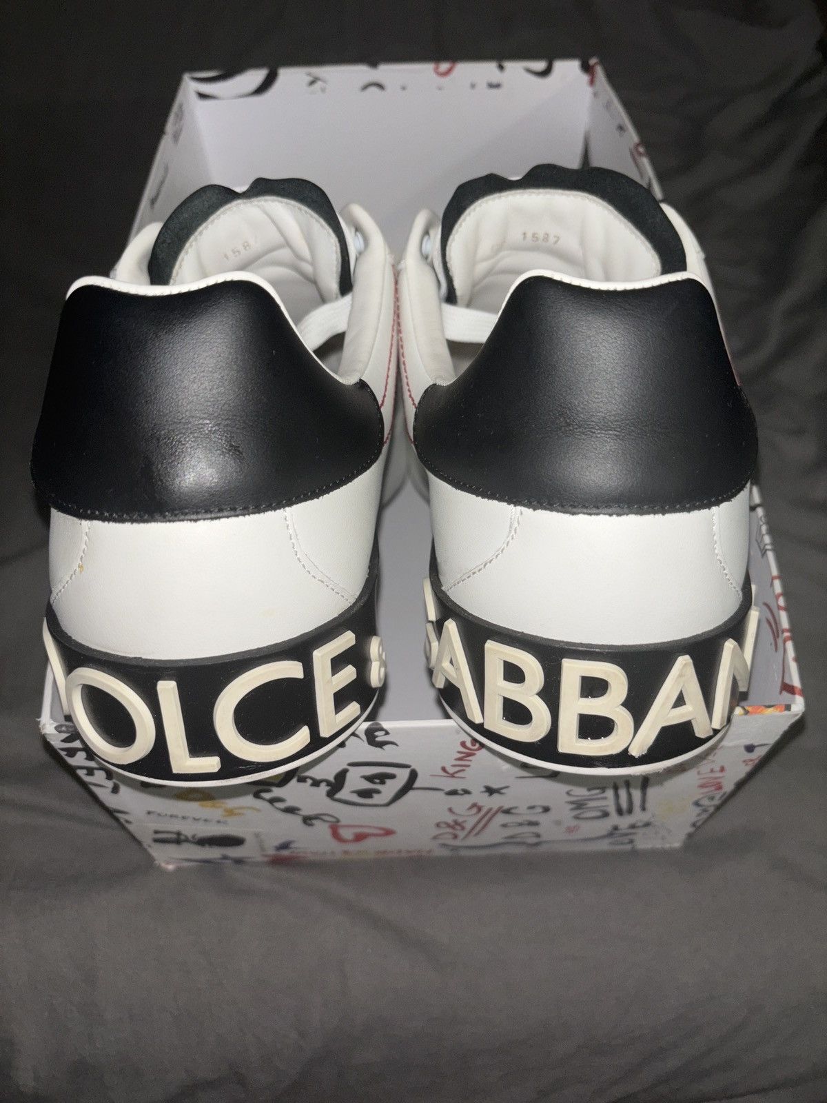 Dolce & Gabbana Dolce & Gabbana CS 1587 Leather Sneakers Size US 11 / EU 44 - 3 Thumbnail