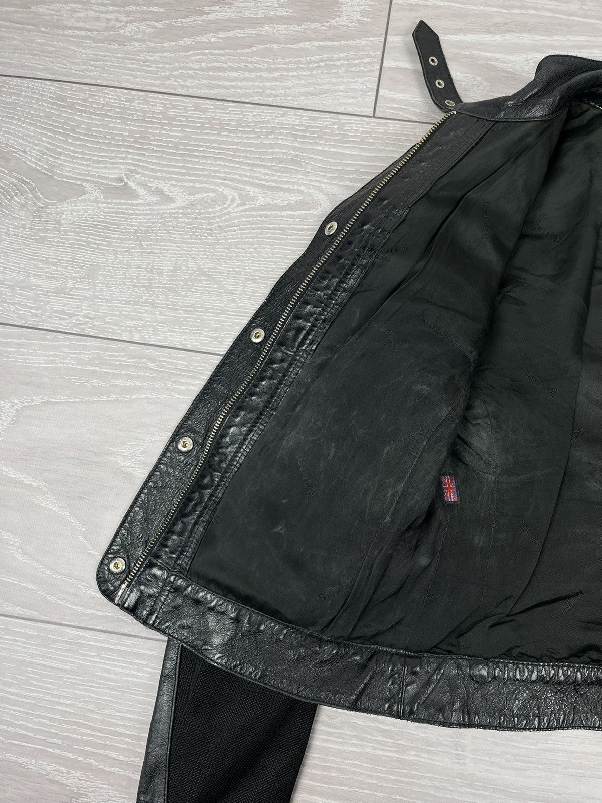 Belstaff Belstaff Vintage Black Leather Biker Moto Jacket Size M / US 6-8 / IT 42-44 - 13 Thumbnail