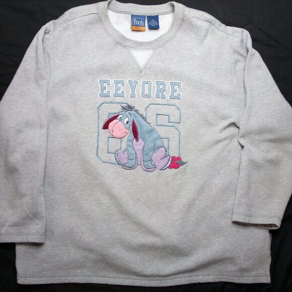 Disney × Vintage Vintage Winnie Pooh Eeyore Embroidered Crewneck Sweatshirt Size US XXL / EU 58 / 5 - 2 Thumbnail