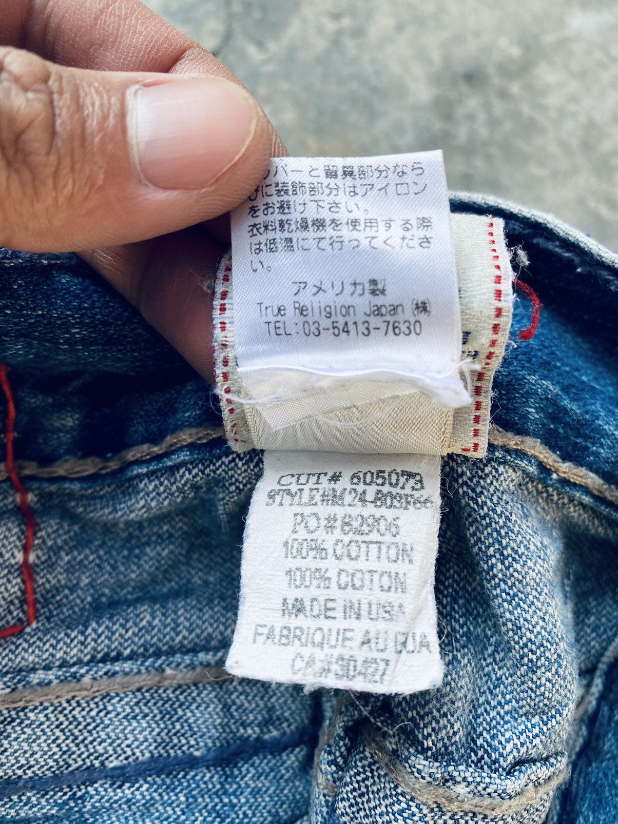 True Religion Vintage True Religion Distressed Denim Pants Size US 30 / EU 46 - 16 Thumbnail