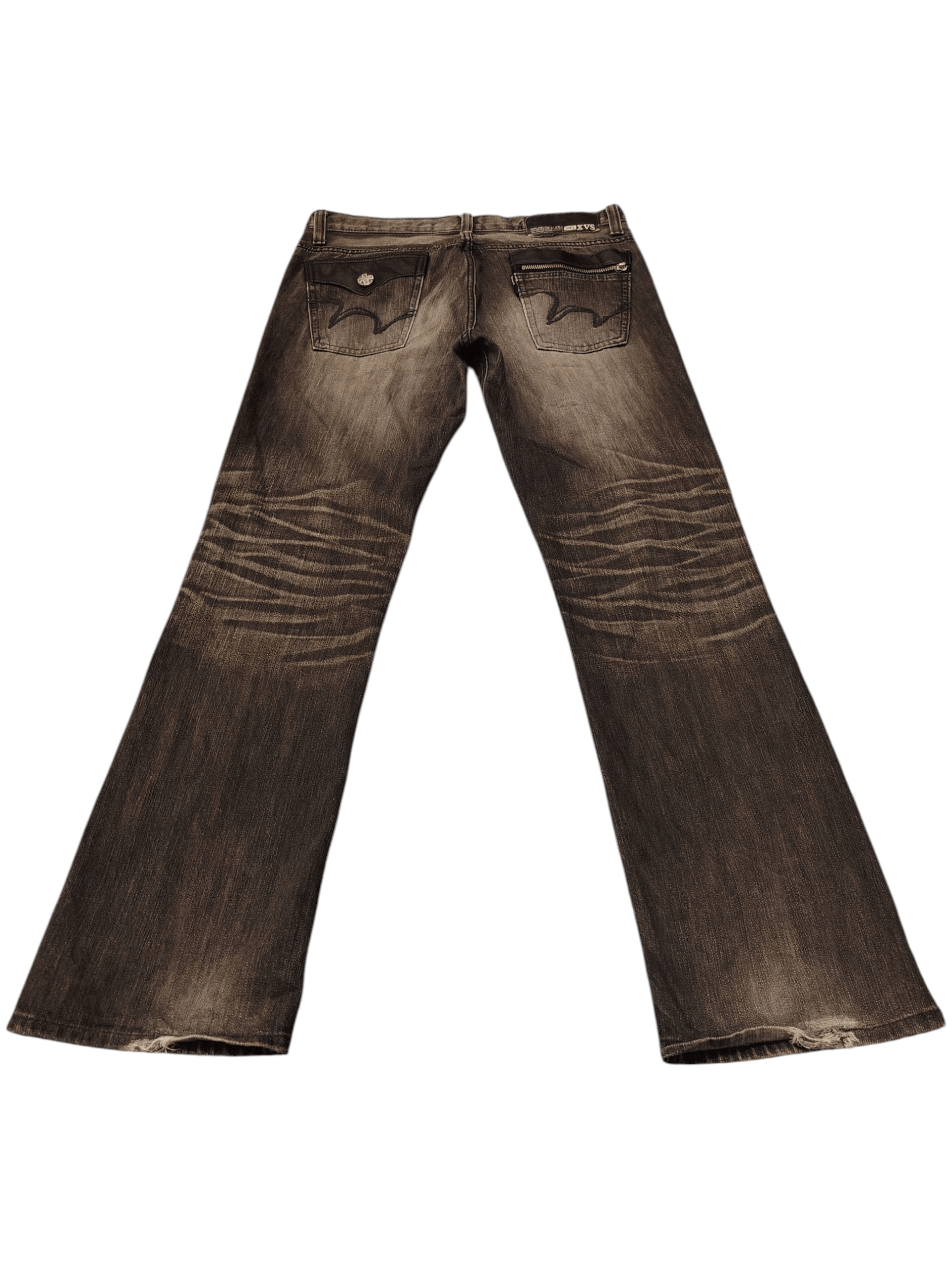 Who Decides War Japanese Edwin Flare Jeans Distressed Jeans Size US 32 / EU 48 - 3 Thumbnail