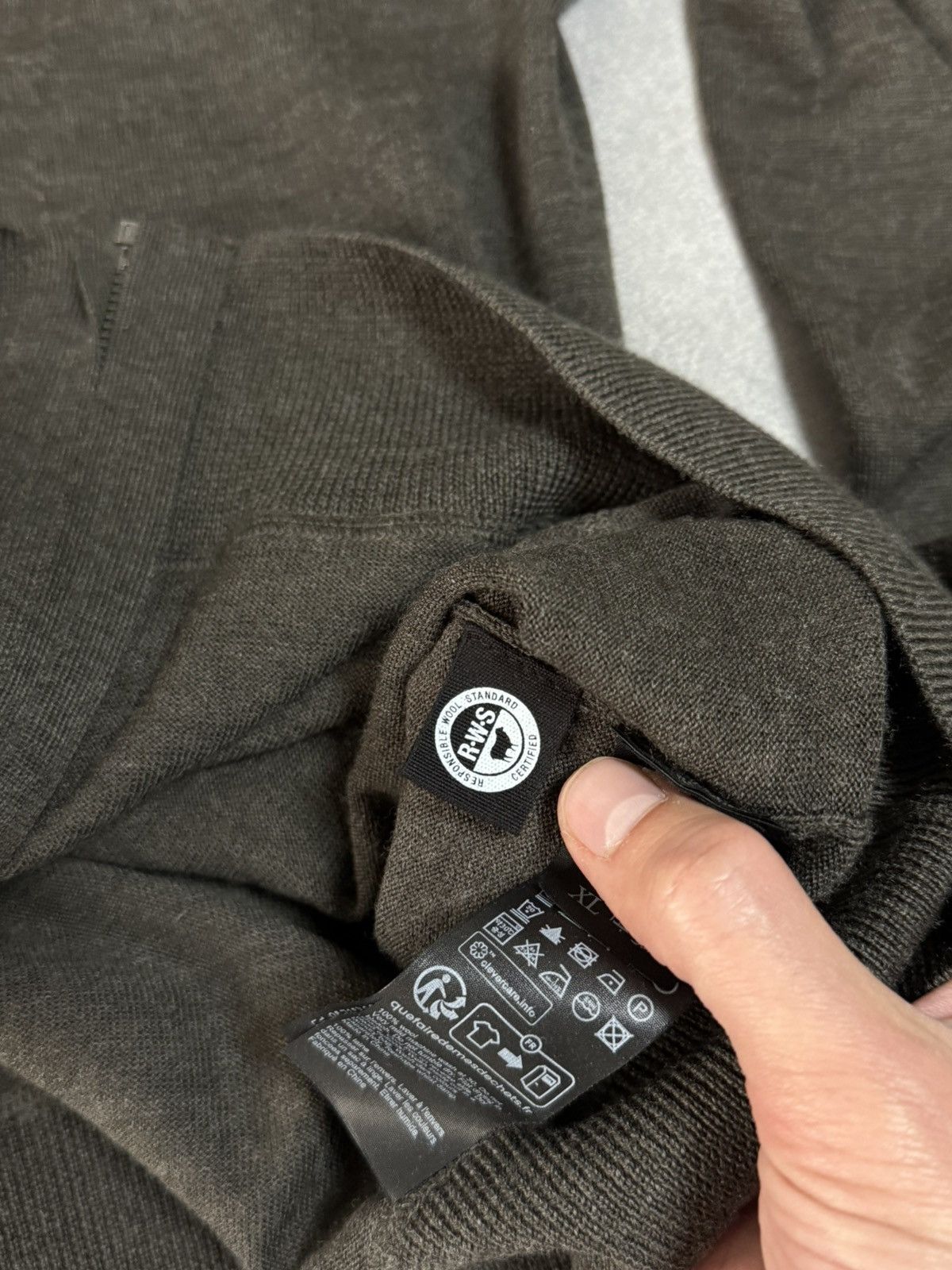 Allsaints × Vintage Vintage Allsaints wool green military zip hoodie size XL Size US XL / EU 56 / 4 - 13 Thumbnail