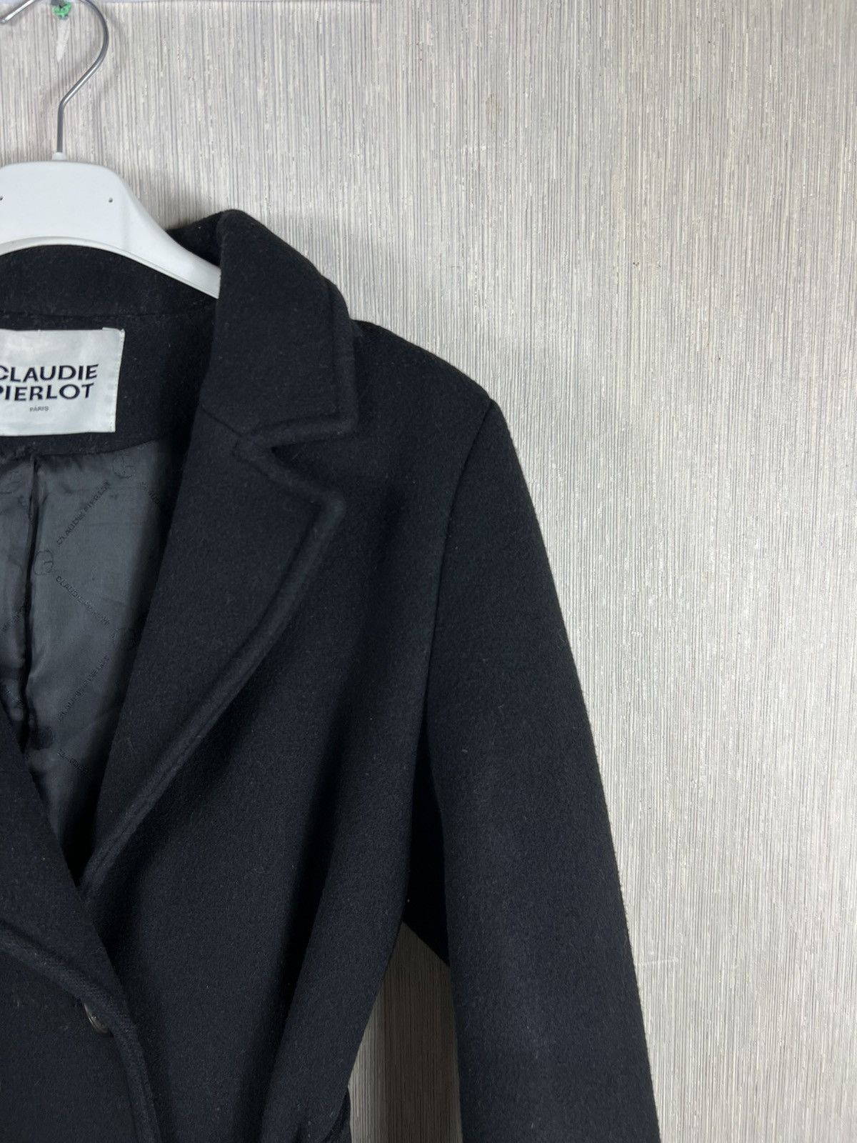 Other Claudie Pierlot Paris long wool coat parka designer jacket Size XS / US 0-2 / IT 36-38 - 4 Thumbnail