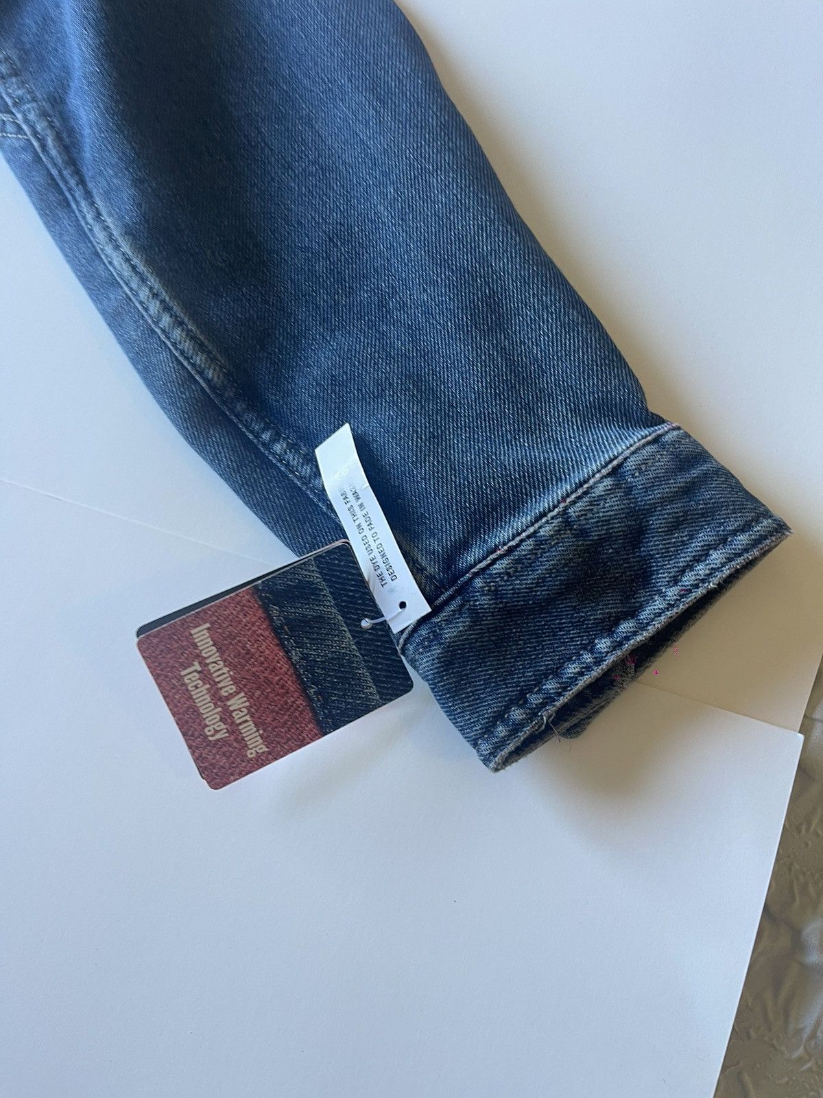 Dickies Graceful Faith Denim Jacket - Unique Artistic Design XL Size US XL / EU 56 / 4 - 4 Thumbnail