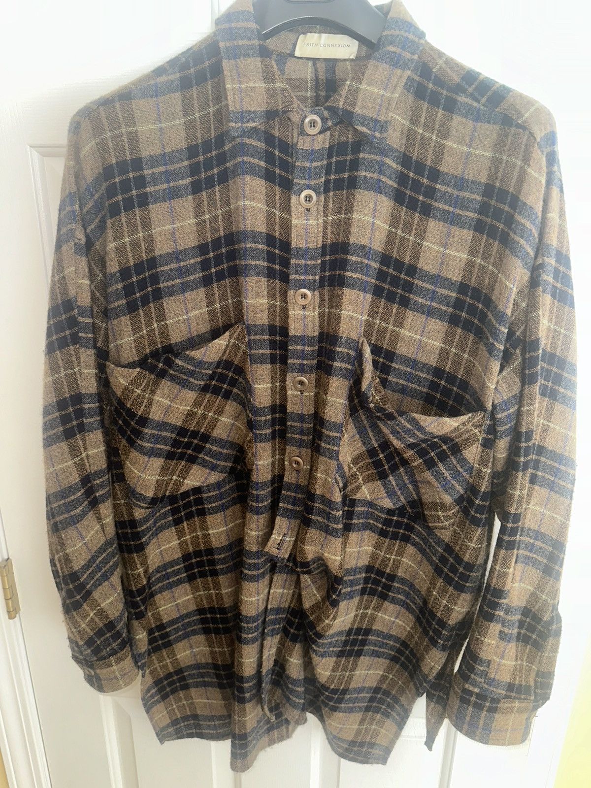 Faith Connexion Faith Connexion Kanye and Travis oversized wool shirt Size US S / EU 44-46 / 1 - 1 Thumbnail
