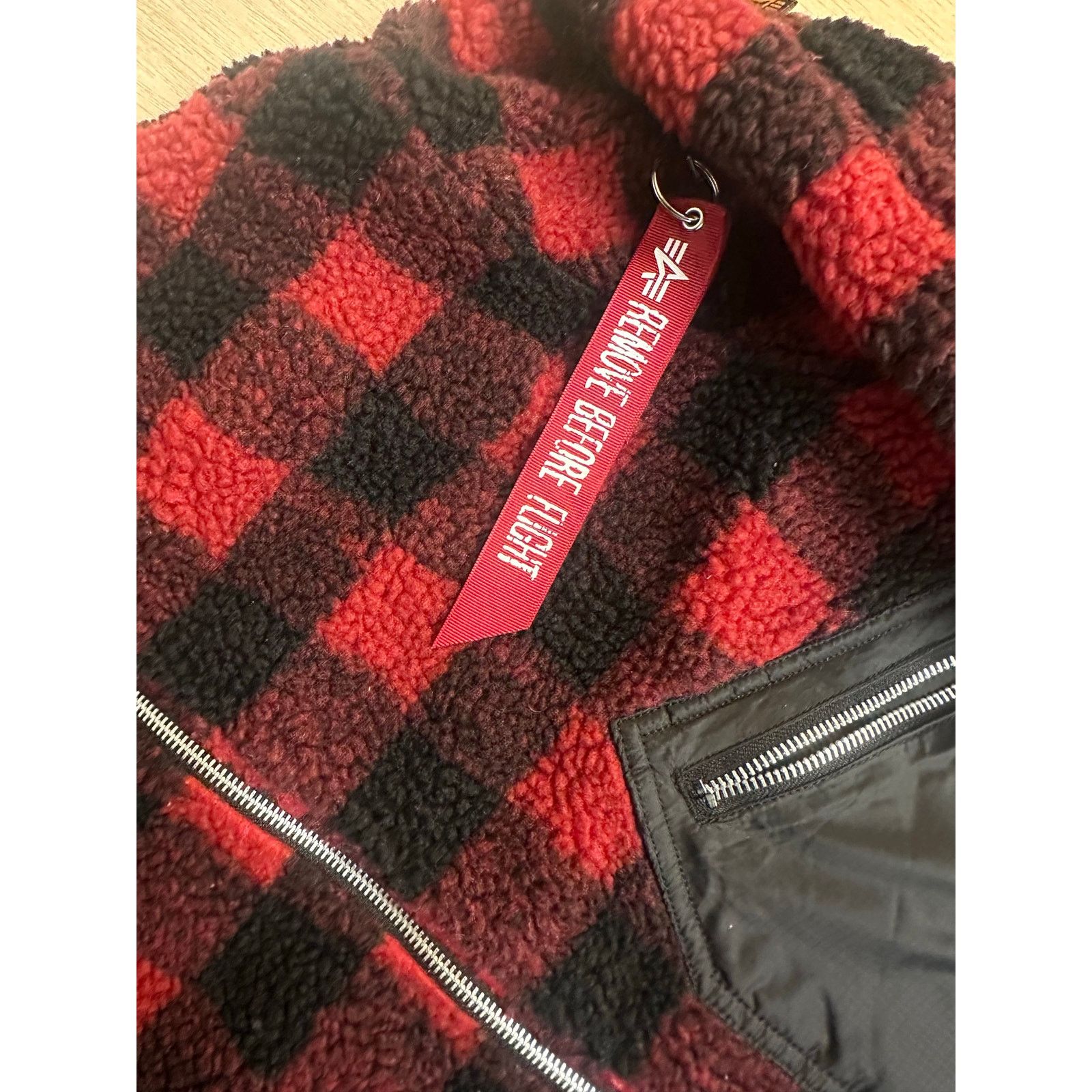 Alpha Industries Alpha Industries L-2B Sherpa Jacket Red Plaid - Size S-Mint Size US S / EU 44-46 / 1 - 3 Thumbnail