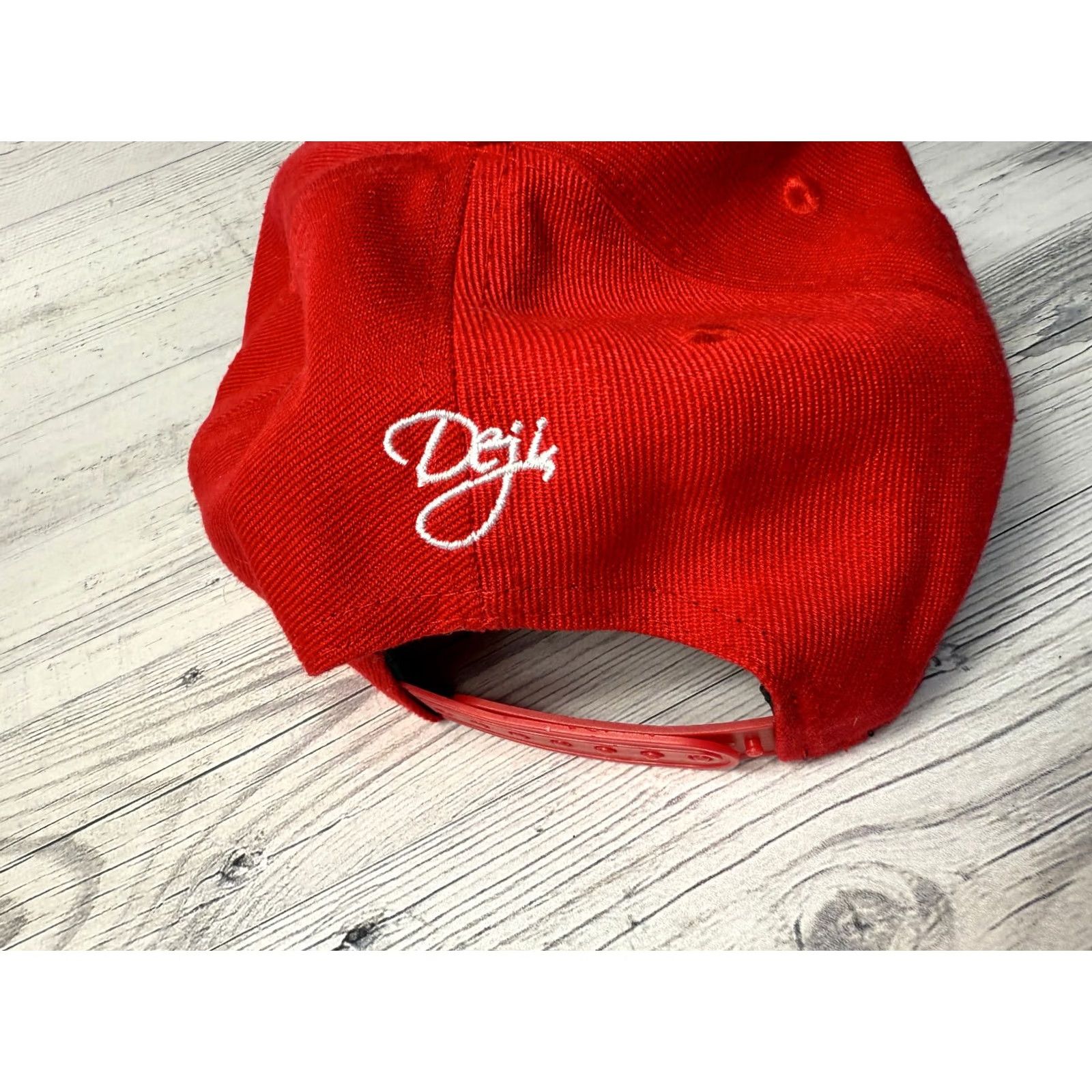 Vintage TANK by Deji signed red snapback cap Size ONE SIZE - 7 Thumbnail