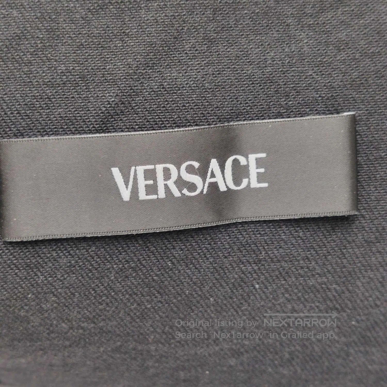 Versace Black Denim Jacket with Gold Buttons. Size US XL / EU 56 / 4 - 4 Thumbnail