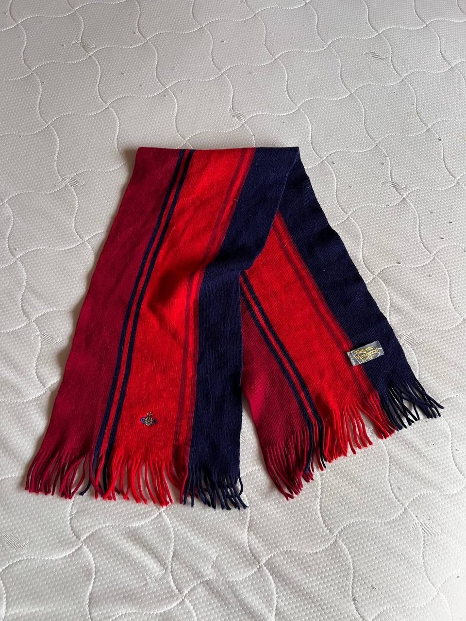 Vivienne Westwood Vintage Vivienne Westwood Striped Muffler Scarf Luxury 2000s Size ONE SIZE - 1 Thumbnail