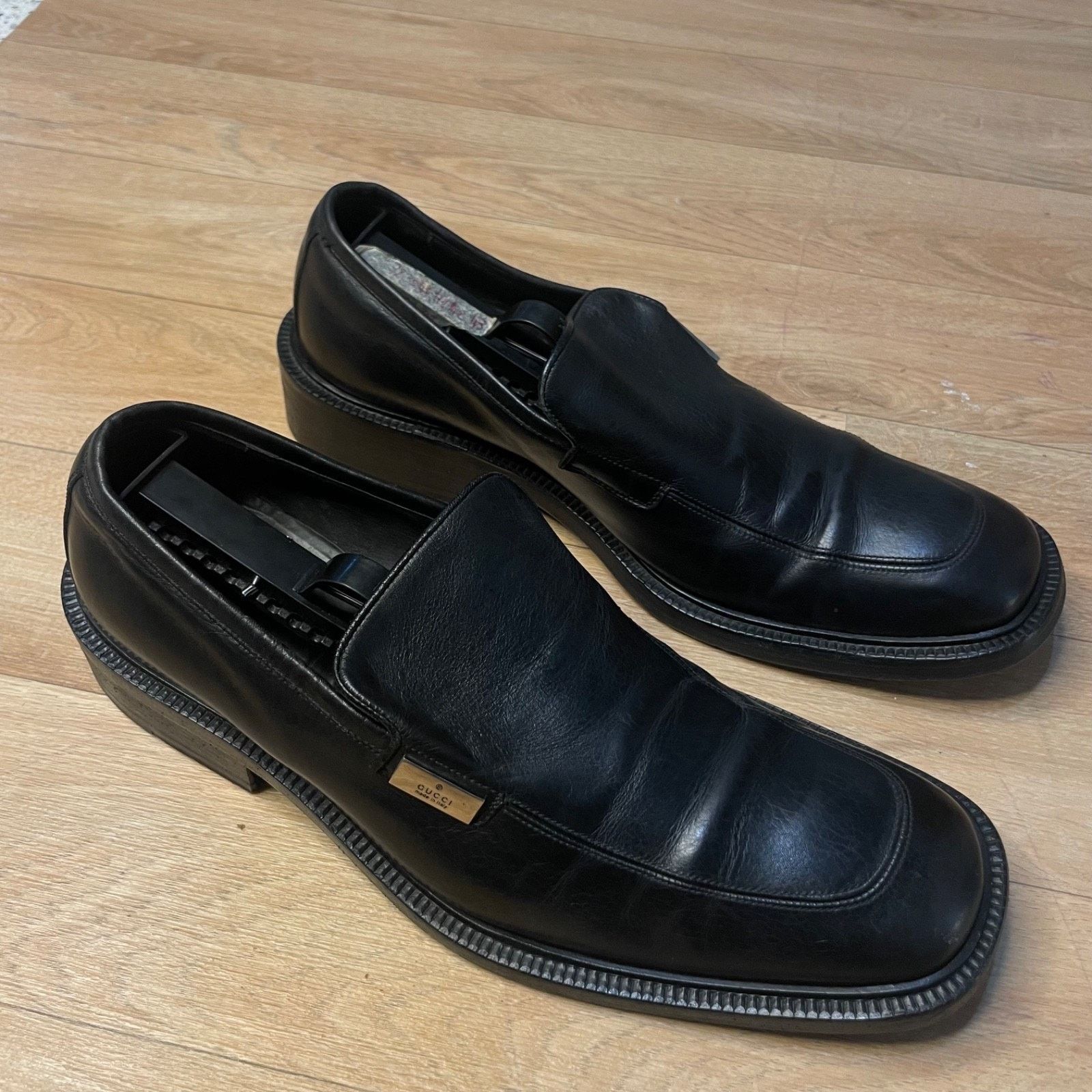 Gucci GUCCI Luxury Shoes Loafers Leather Vintage Dress Italy mens Size US 8 / EU 41 - 2 Thumbnail