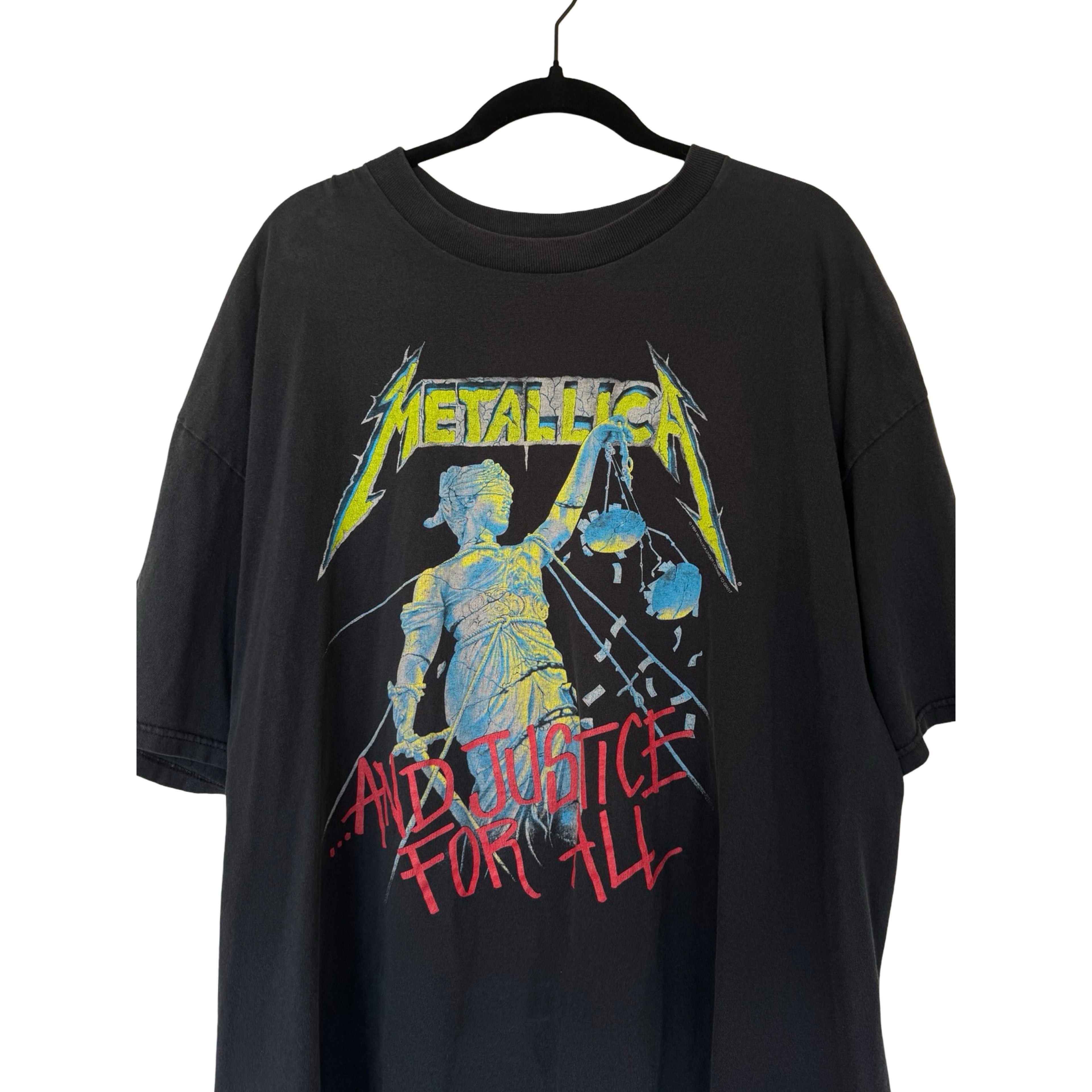 Vintage Metallica Justice For All Tee Size US XL / EU 56 / 4 - 3 Thumbnail