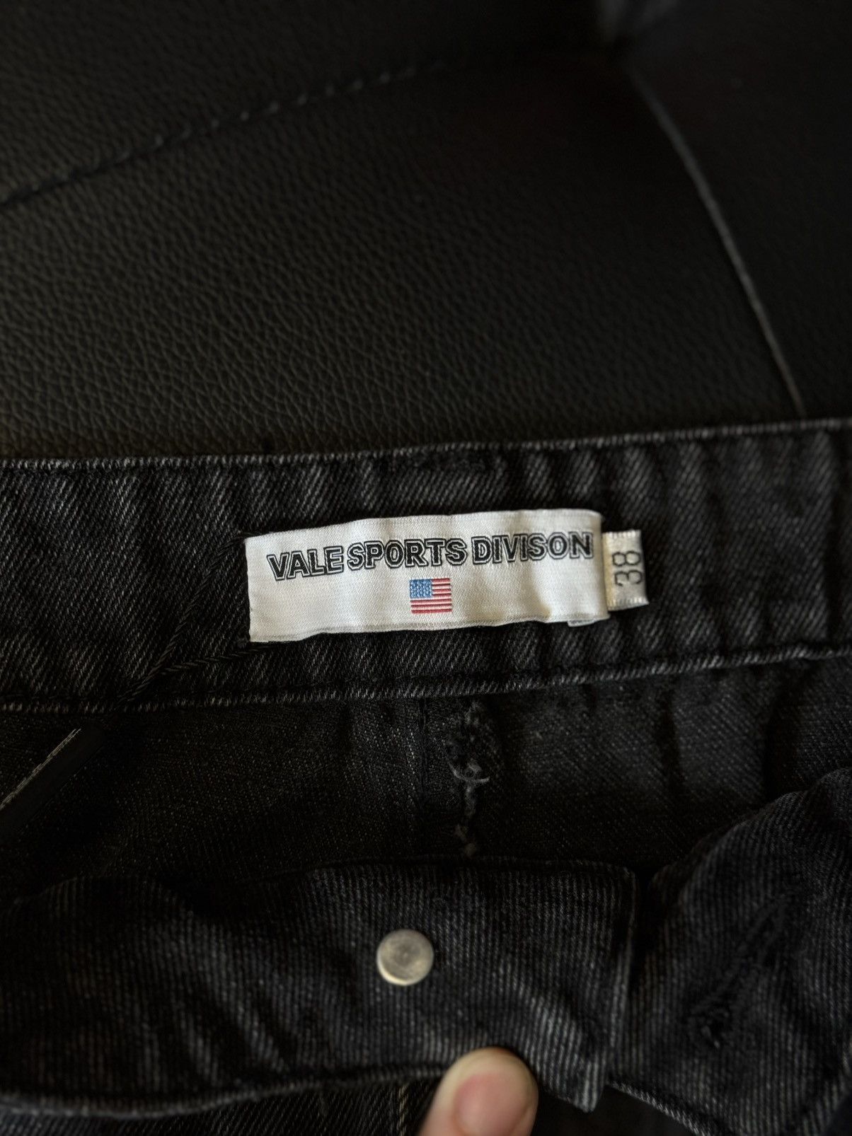 Vale Valley Stone Crystal Rhinestone Baggy Black Jeans Size 38 Size US 38 / EU 54 - 13 Thumbnail