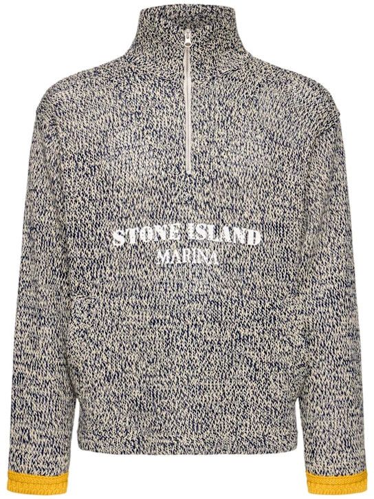 Stone Island o1lsvrm0425 Marina Turtleneck Sweater in Ivory Size US L / EU 52-54 / 3 - 1 Thumbnail