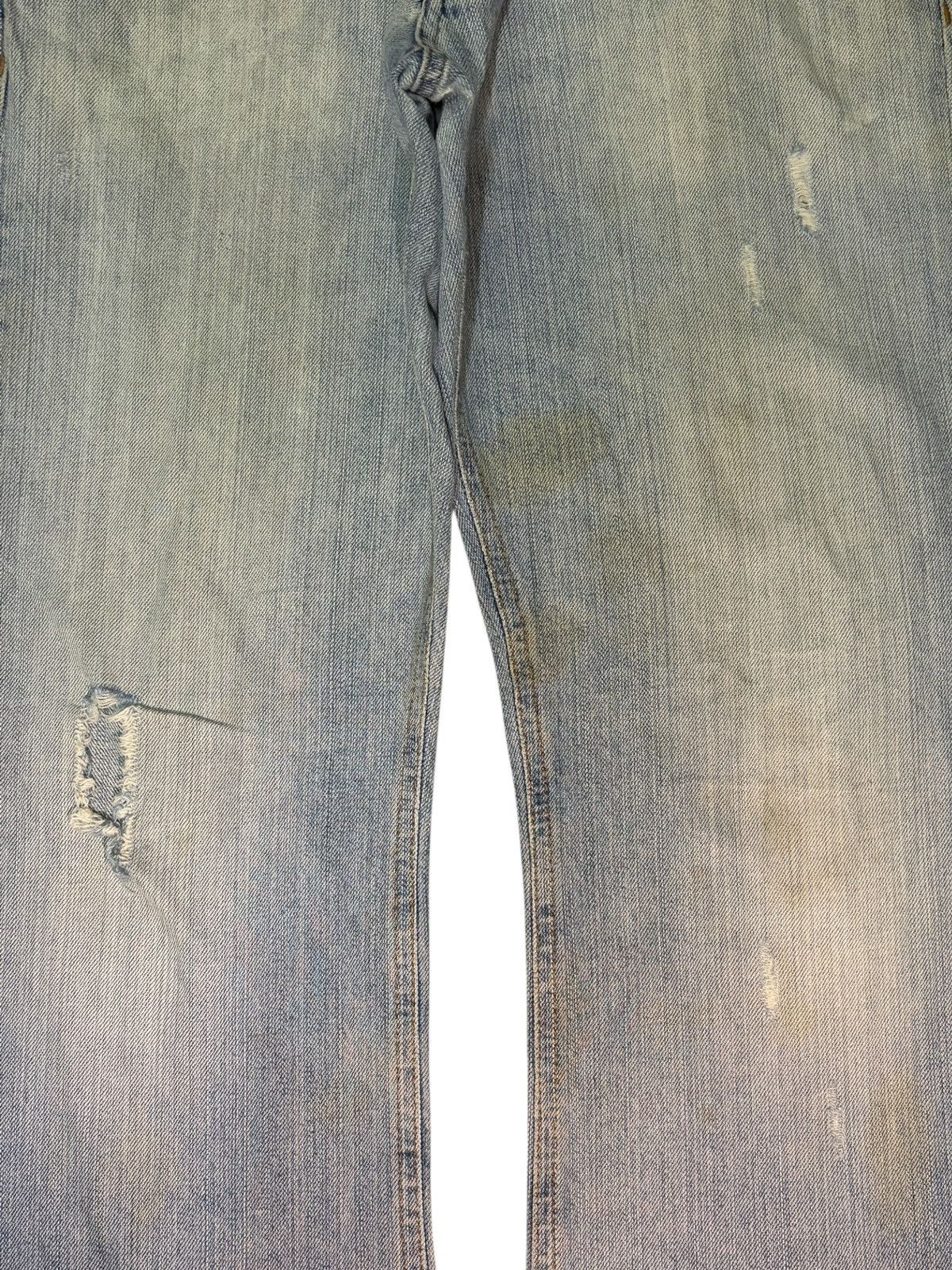 Burberry Vintage Burberry Black Label Distress Flare Jeans Size 32" / US 10 / IT 46 - 3 Thumbnail