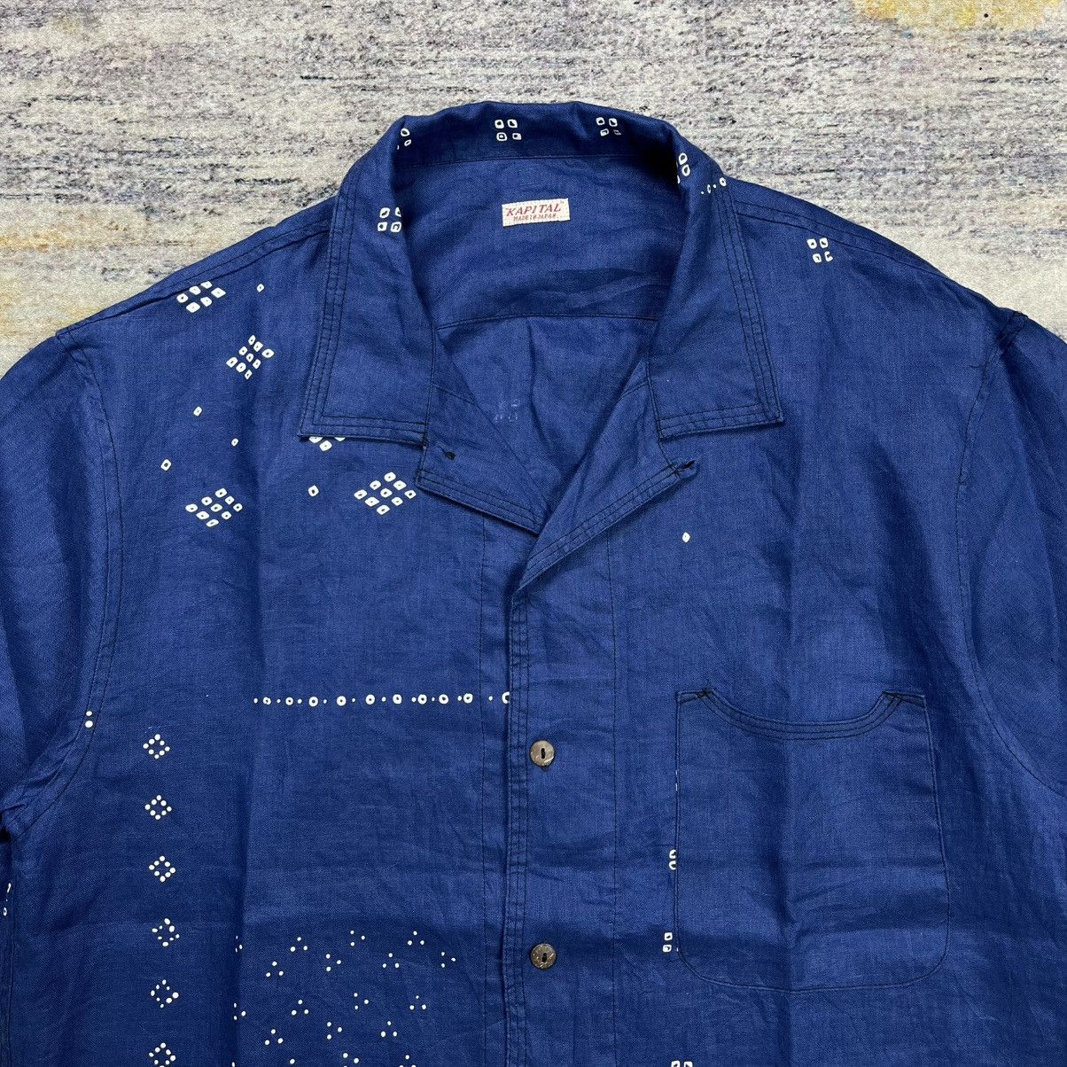 Indigo × Kapital Kapital indigo open collar shirt Size US M / EU 48-50 / 2 - 3 Thumbnail