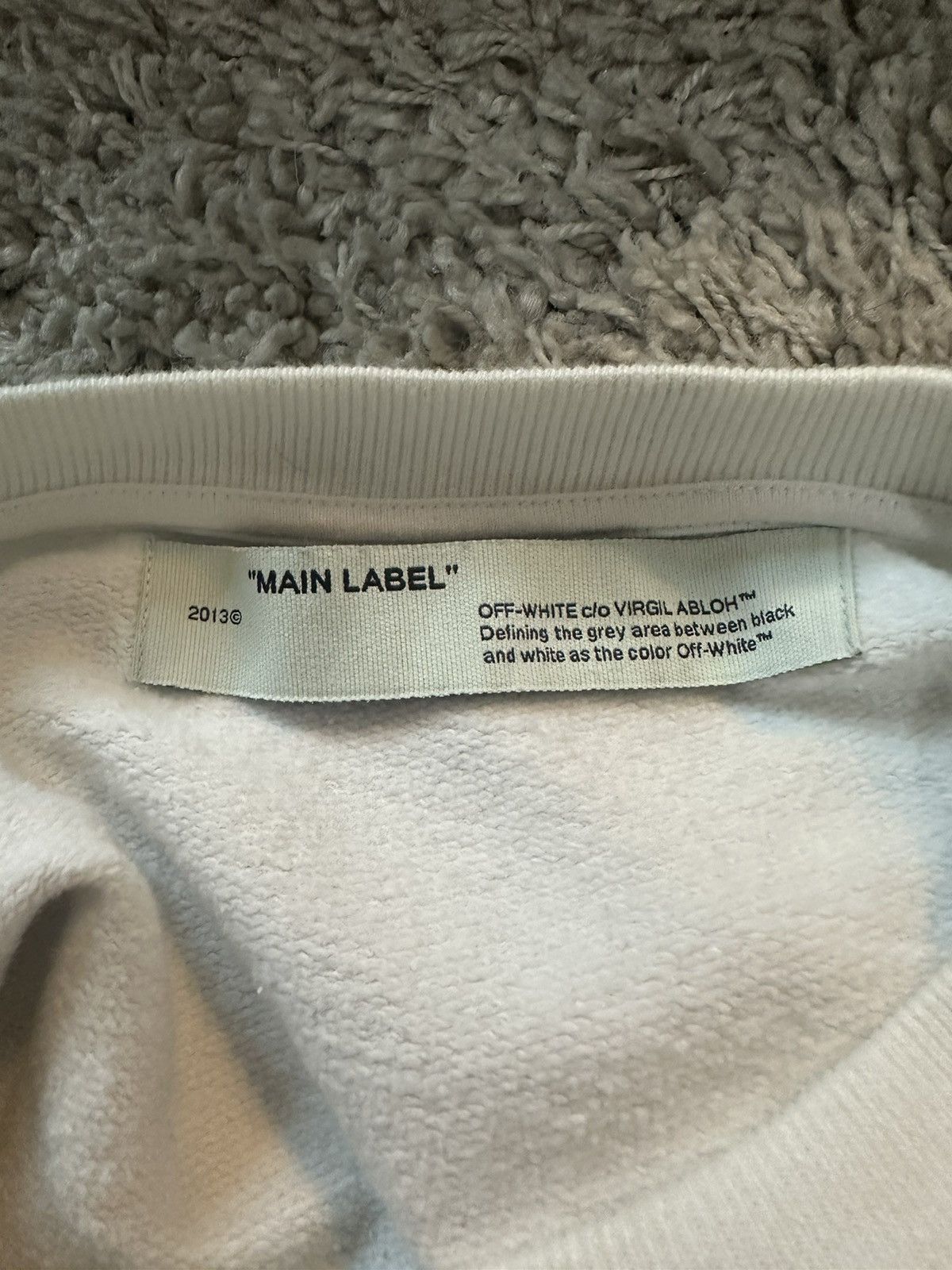 Off-White × Virgil Abloh Off-White Chainsaw White Crewneck Size S Size US S / EU 44-46 / 1 - 5 Thumbnail