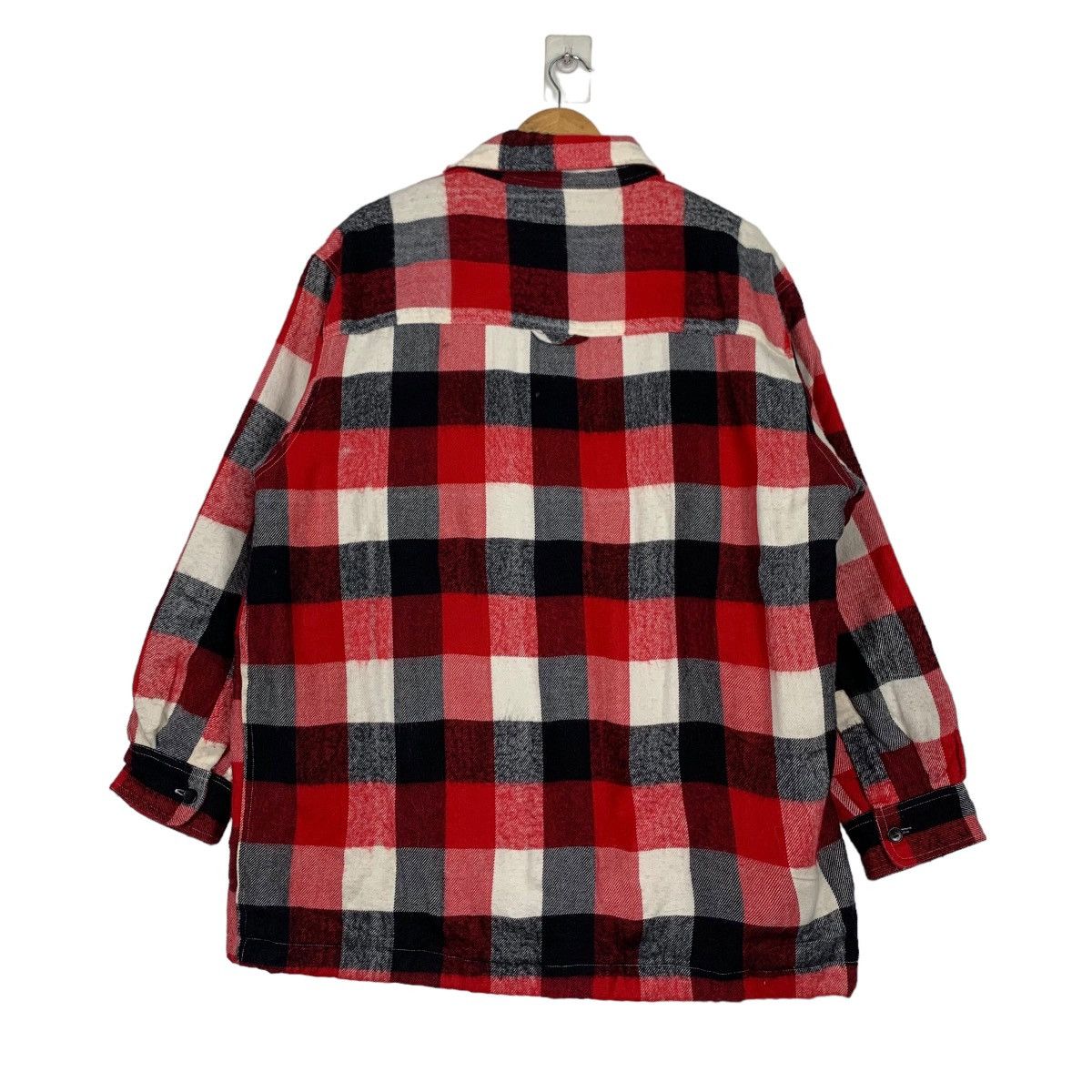 Flannel BOB-COX Red Checked Flannel Jacket #1143-C52 Size US M / EU 48-50 / 2 - 16 Thumbnail