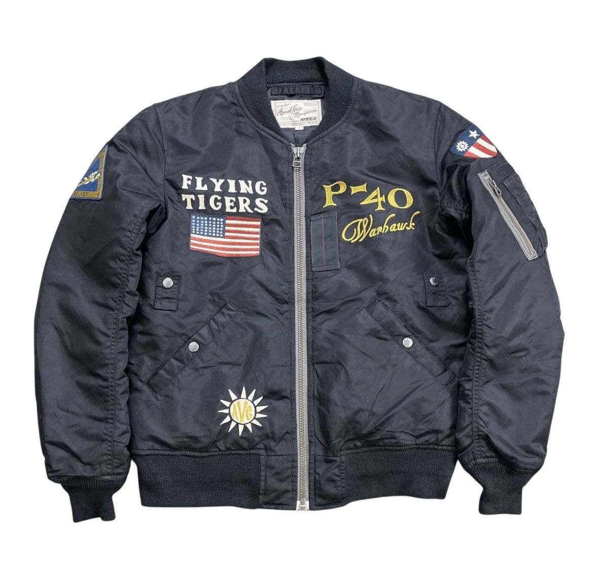 Avirex × Vintage Avirex Flying Tigers MA 1 Bomber Jacket | Grailed