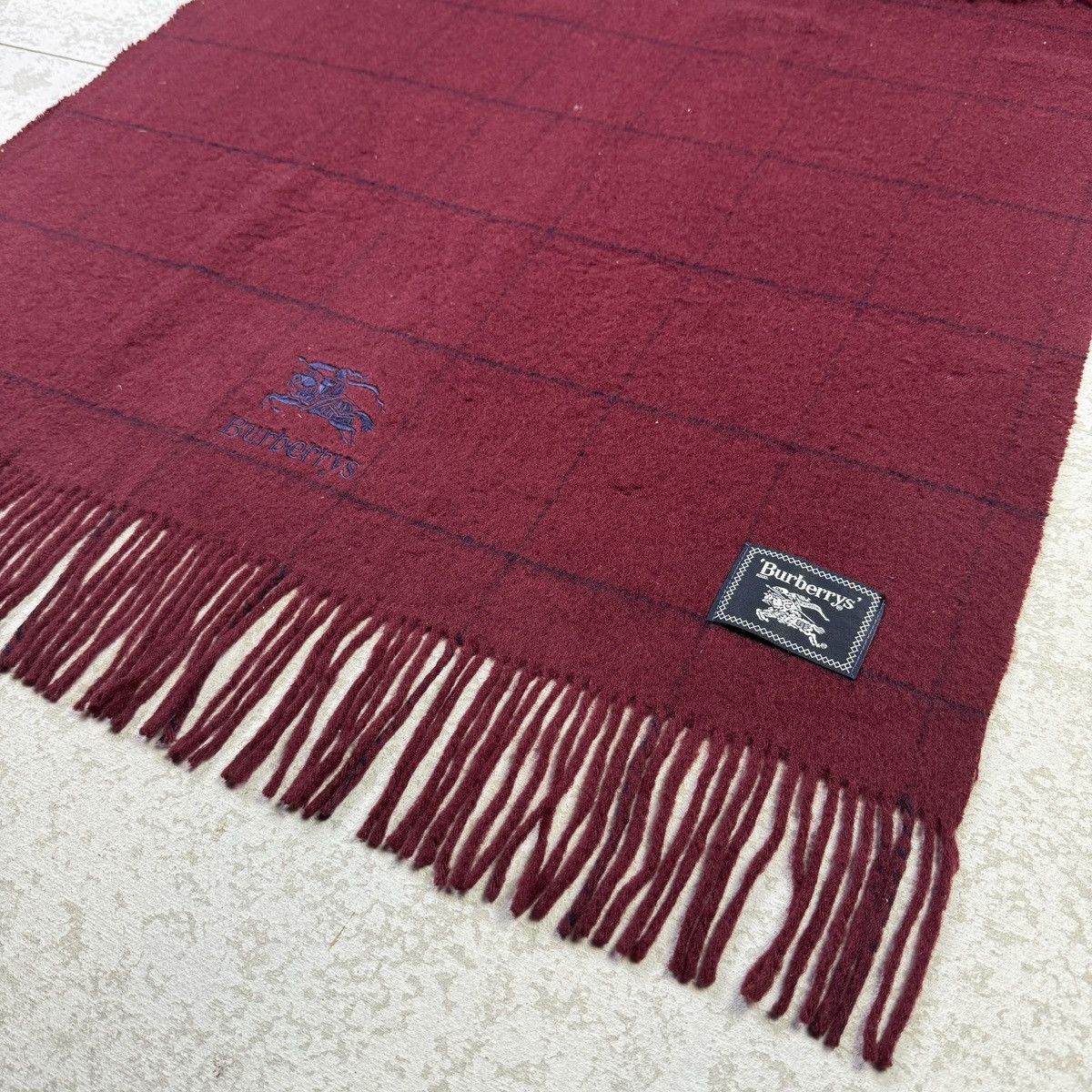 Burberry × Vintage Vintage Burberrys Scarf / Muffler / Neckwear - as0001 Size ONE SIZE - 4 Thumbnail
