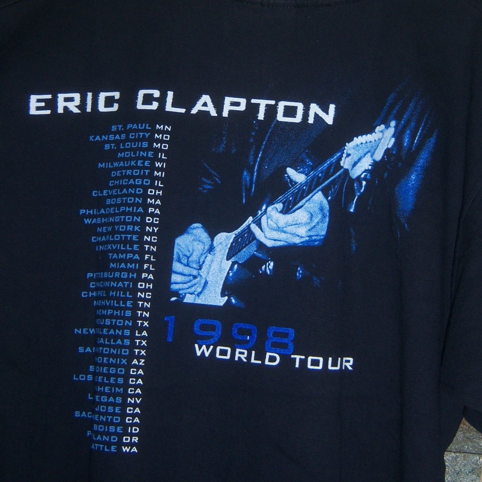 Band Tees × Vintage 1998 Eric Clapton World Tour Size US L / EU 52-54 / 3 - 9 Thumbnail