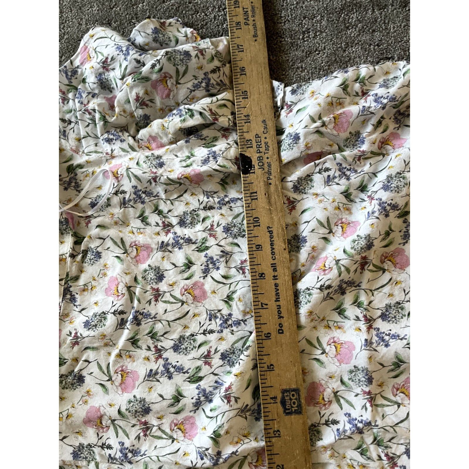 H&M H&M Floral Blouse Women Size 4 Short Sleeve Multicolor Lightweight Stretch Size 27" / US 4 / IT 40 - 4 Thumbnail